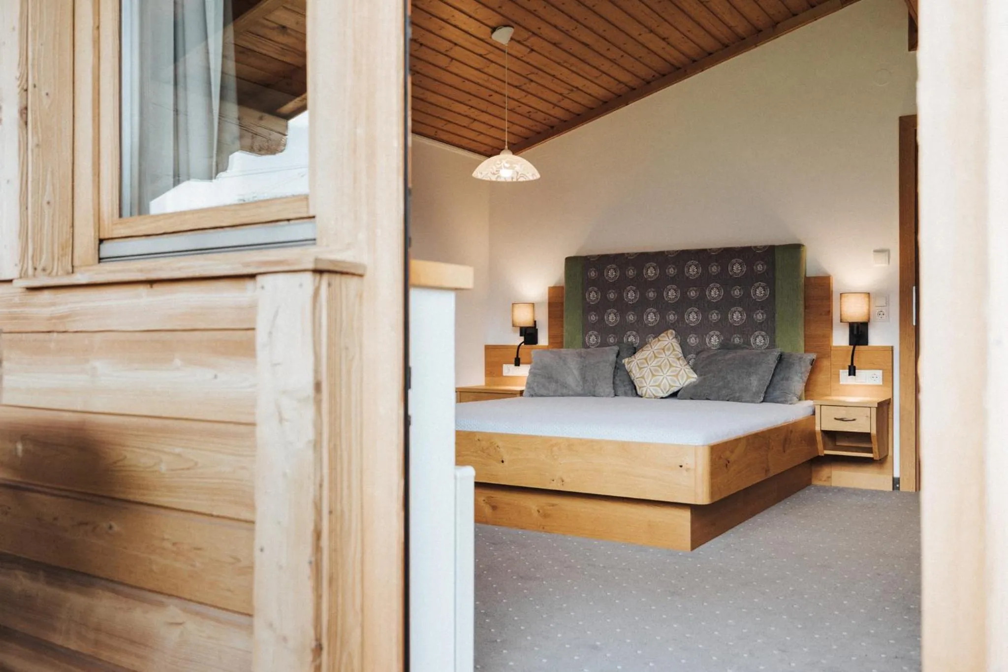 Bed in Hotel Silberfux