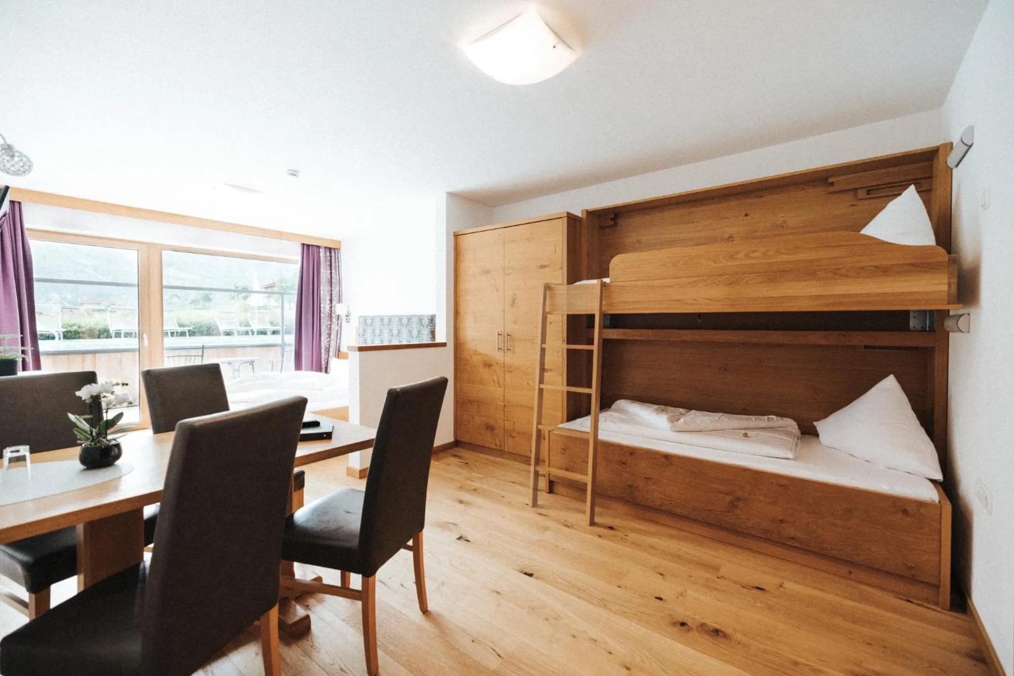 Bed in Hotel Silberfux