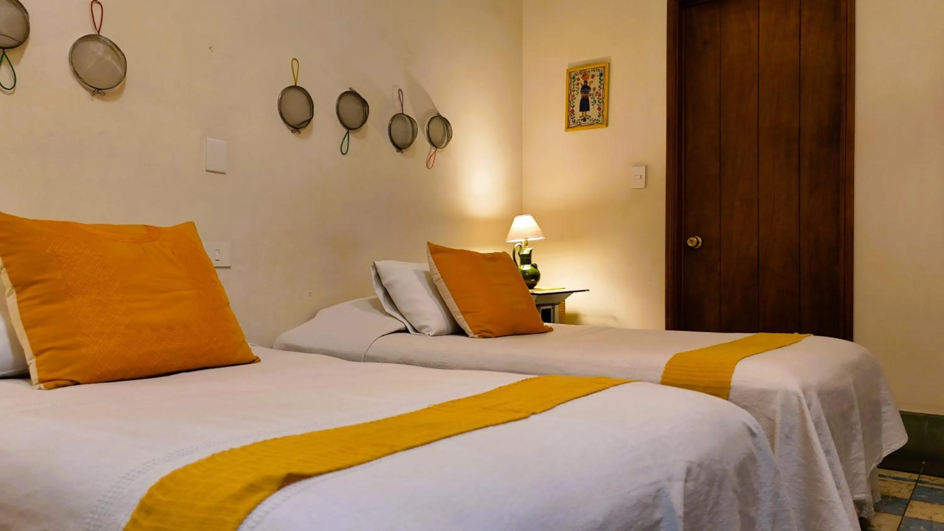 Bed in El Diablo y la Sandia B&B