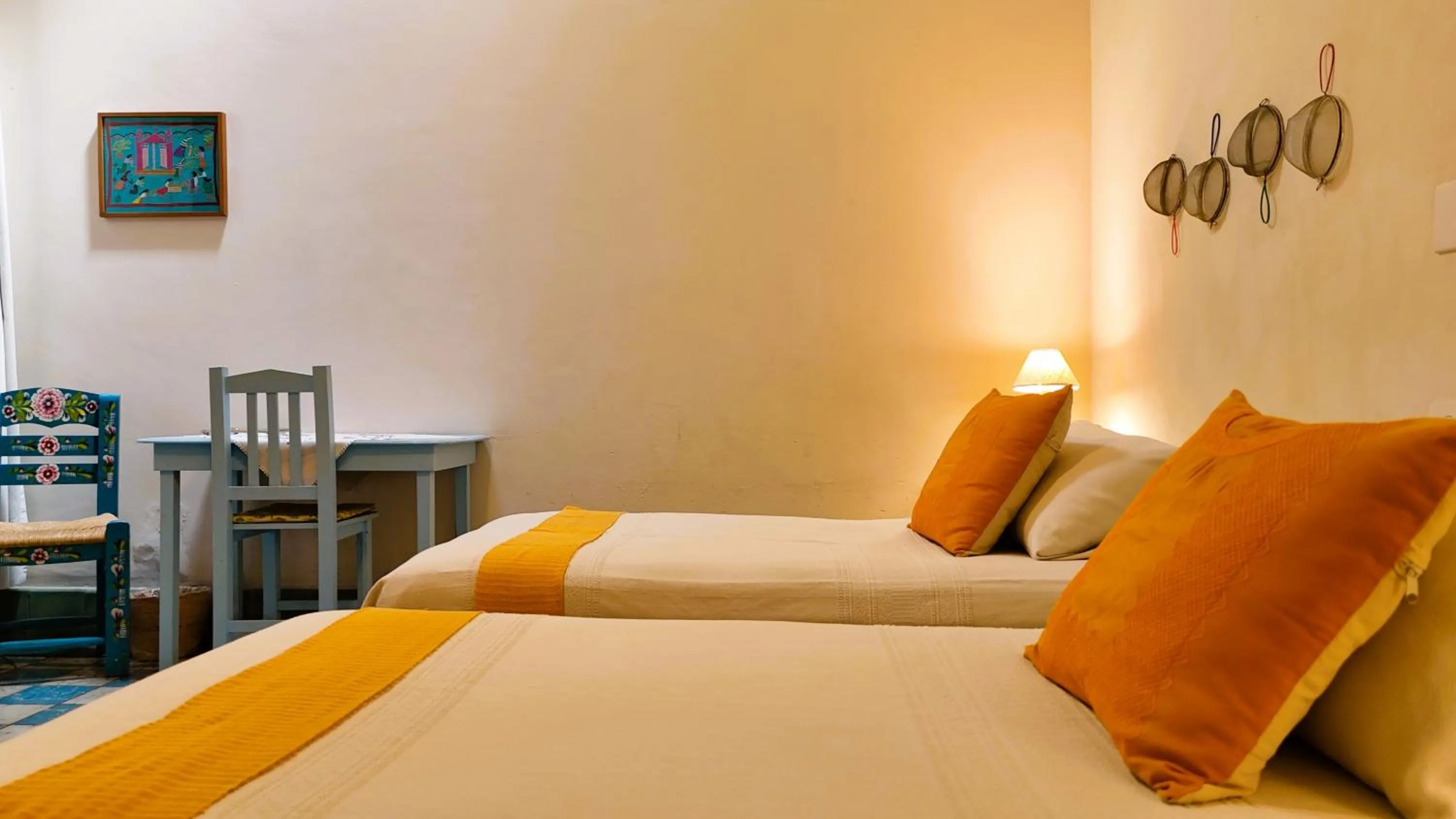 Bed in El Diablo y la Sandia B&B