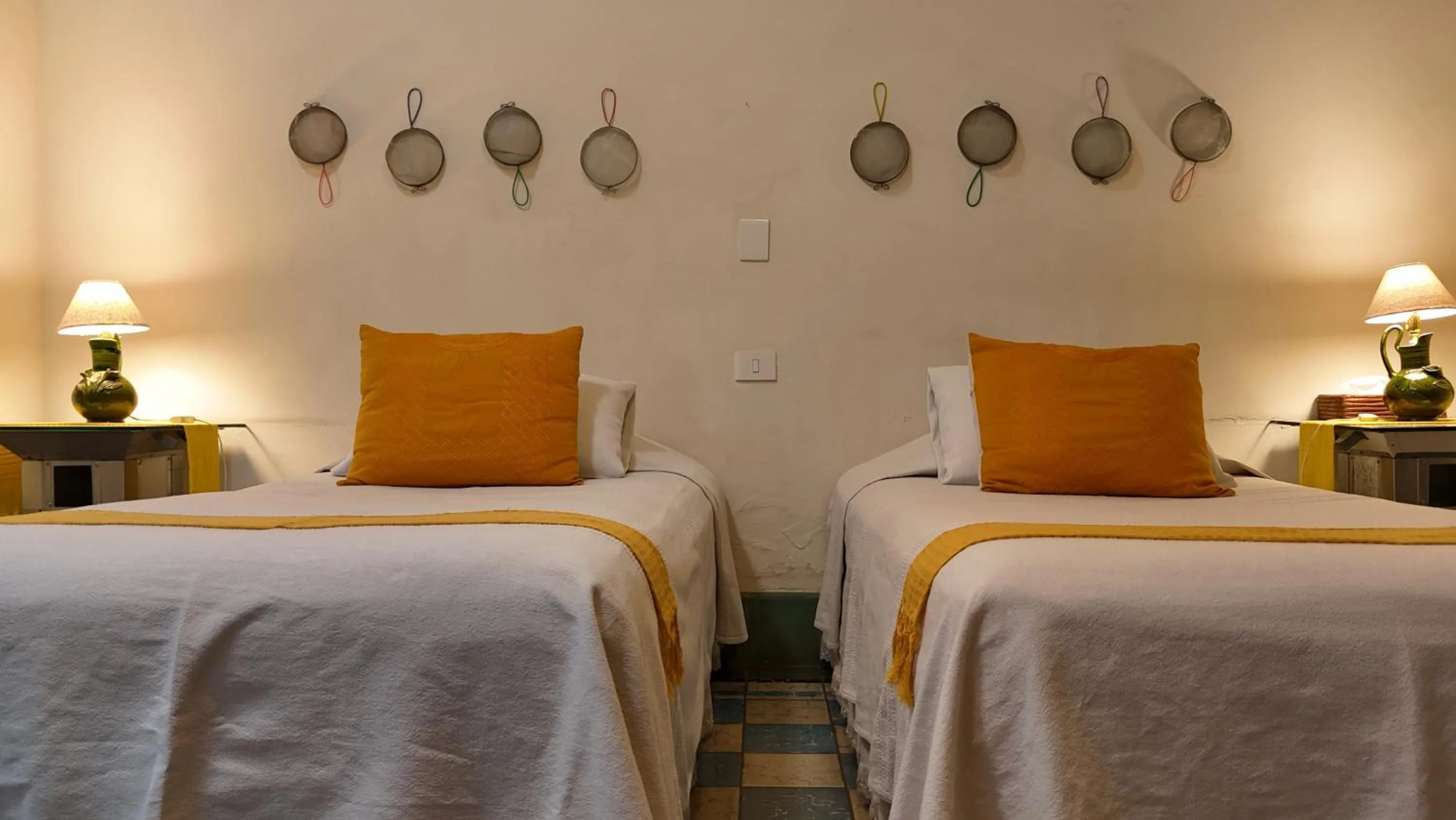 Bed in El Diablo y la Sandia B&B