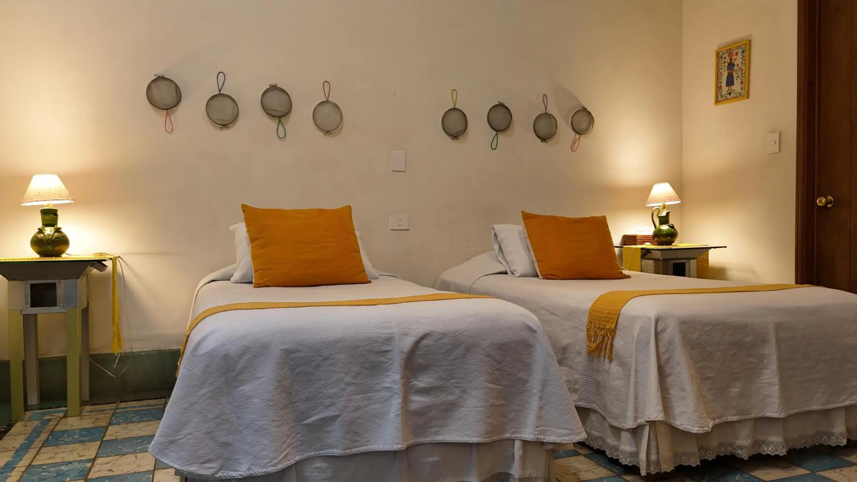 Bed in El Diablo y la Sandia B&B