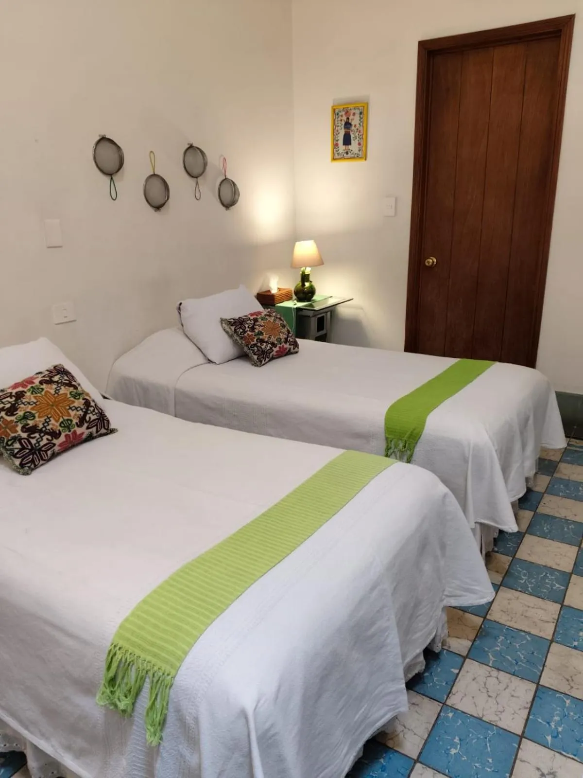 Bed in El Diablo y la Sandia B&B