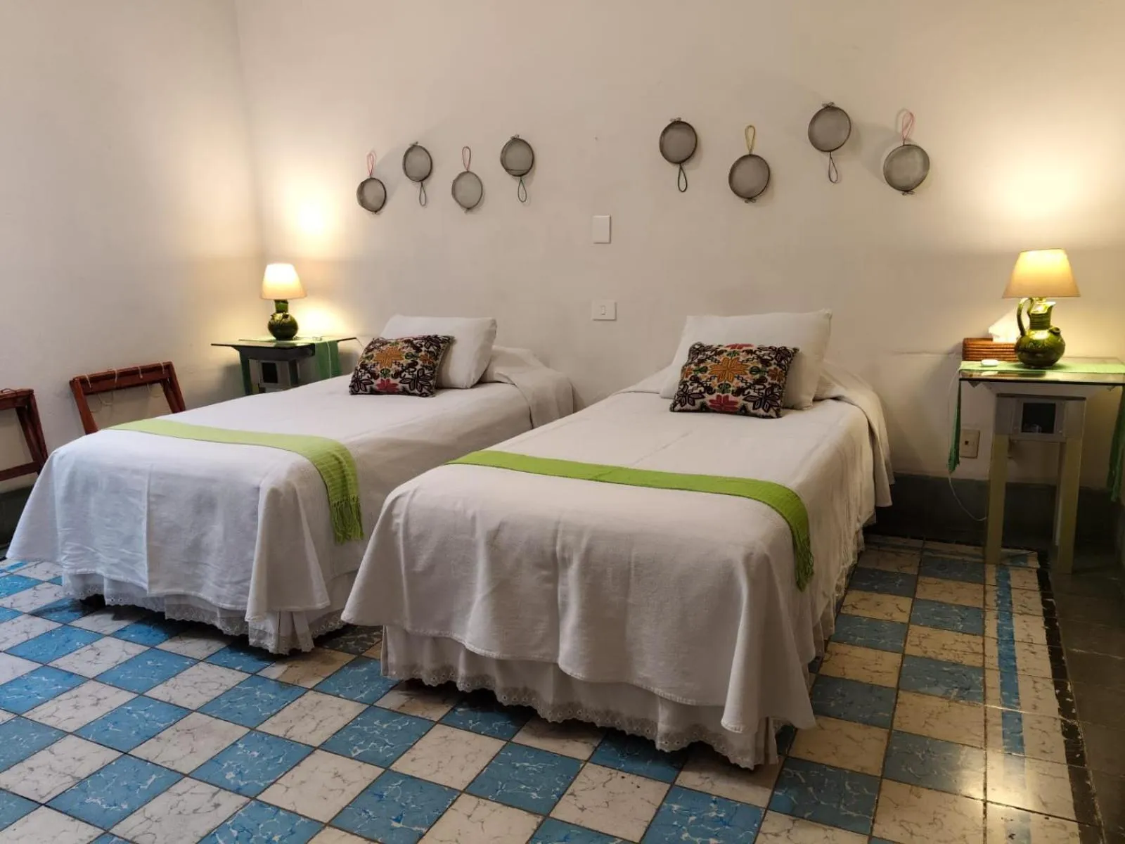 Bed in El Diablo y la Sandia B&B