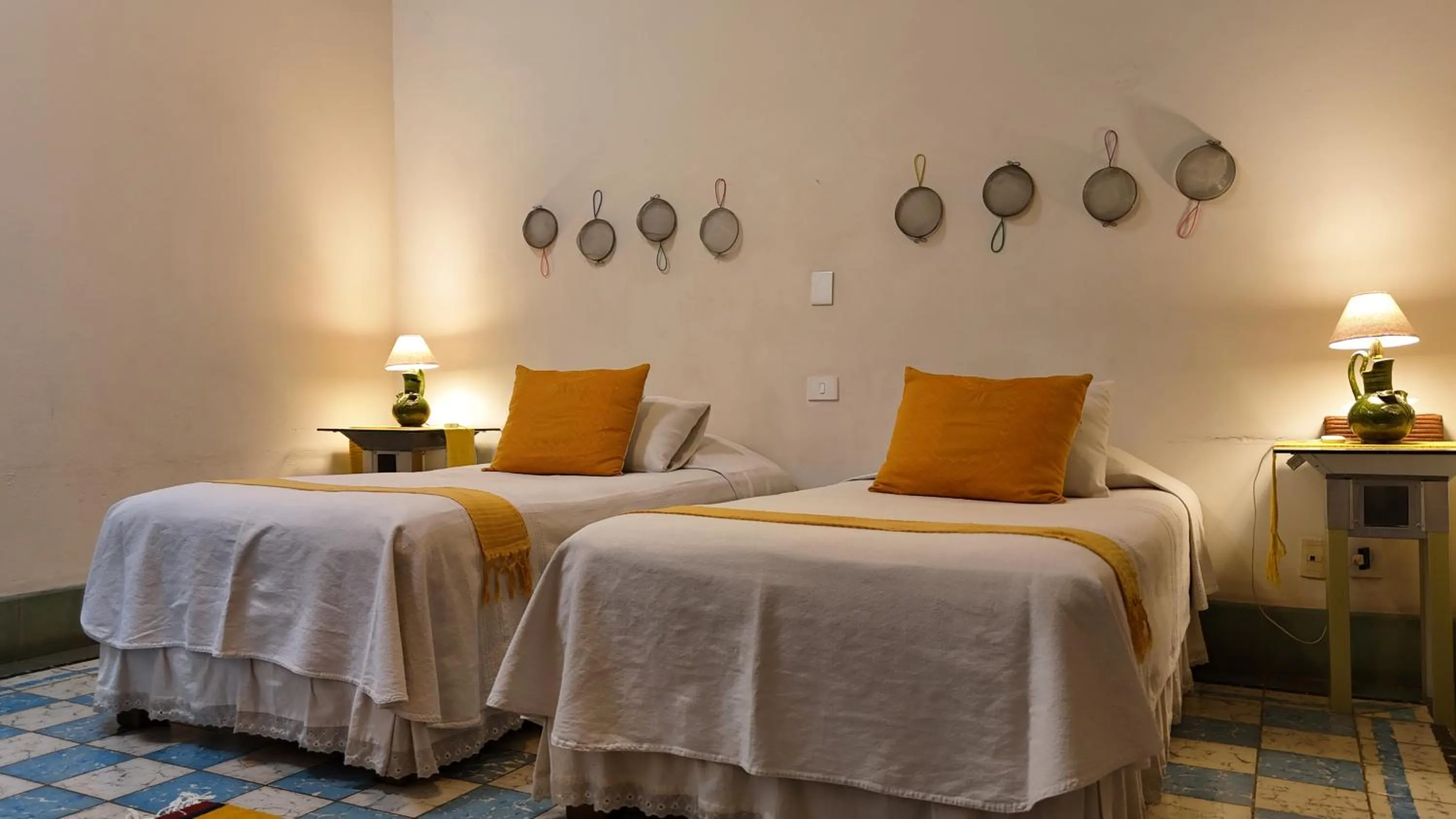 Bed in El Diablo y la Sandia B&B