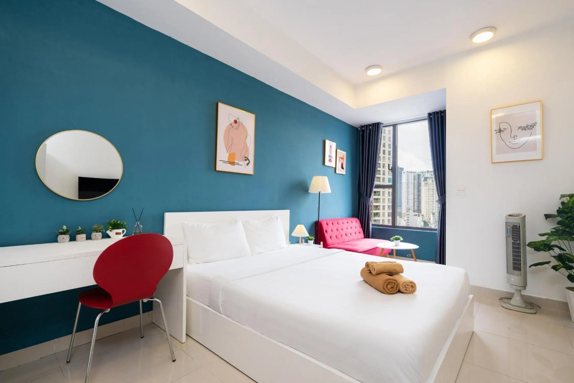 Bed in TeeUp Home - Infinity Pool Signature