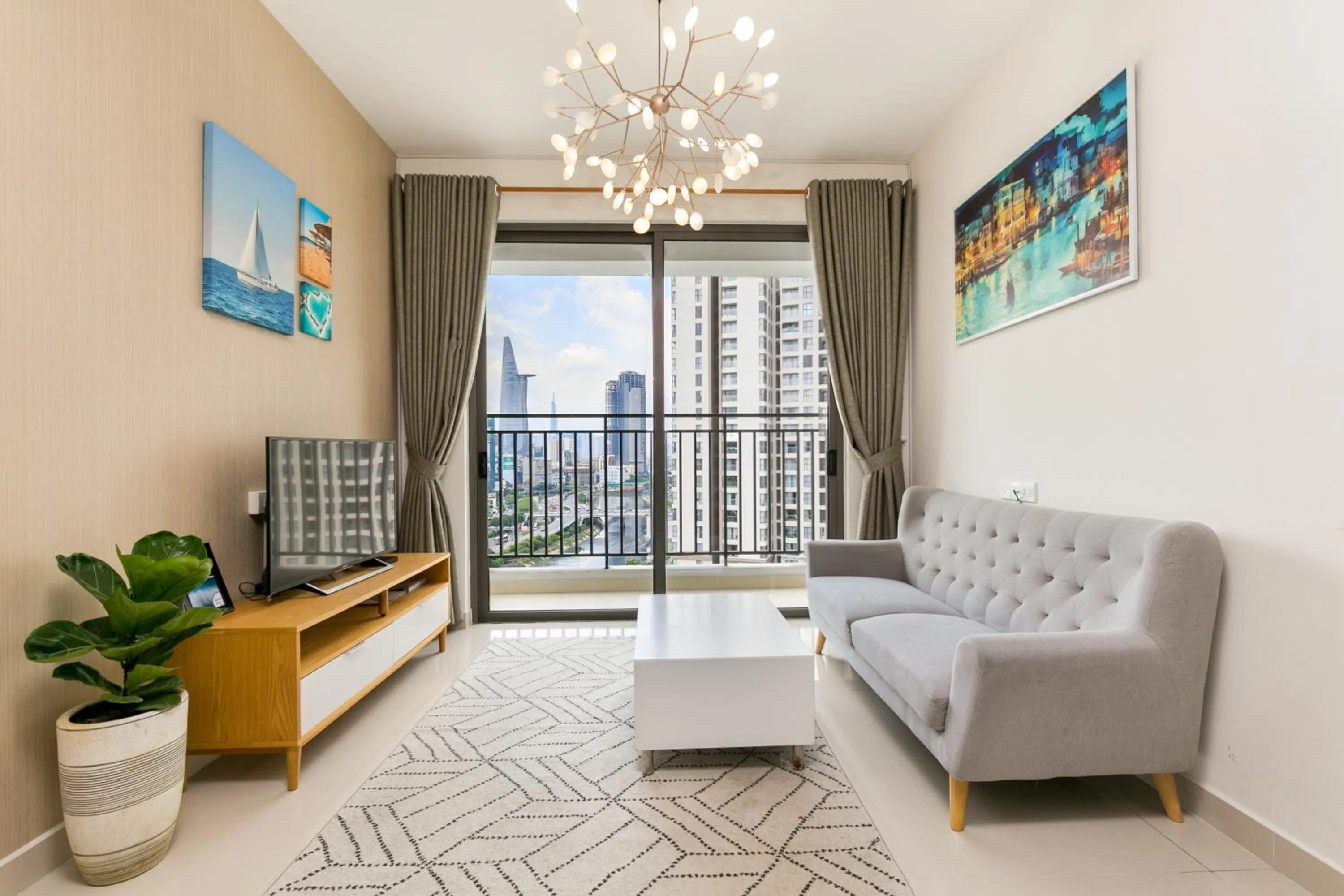 Living room in TeeUp Home - Infinity Pool Signature