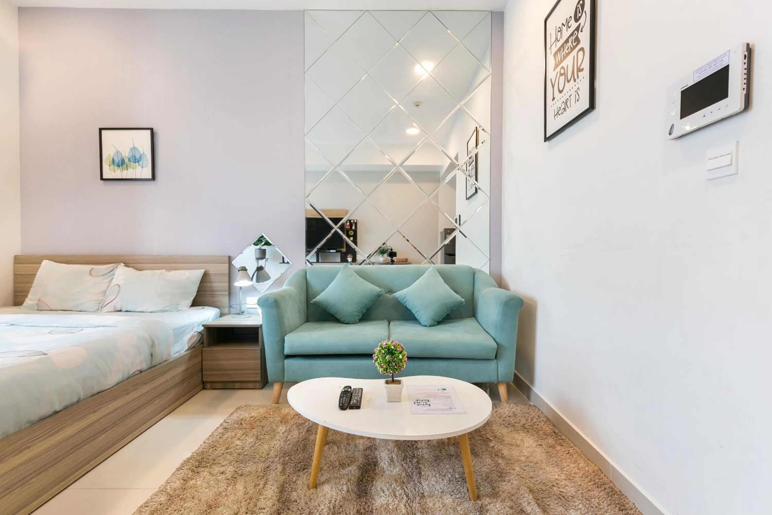 Bed in TeeUp Home - Infinity Pool Signature