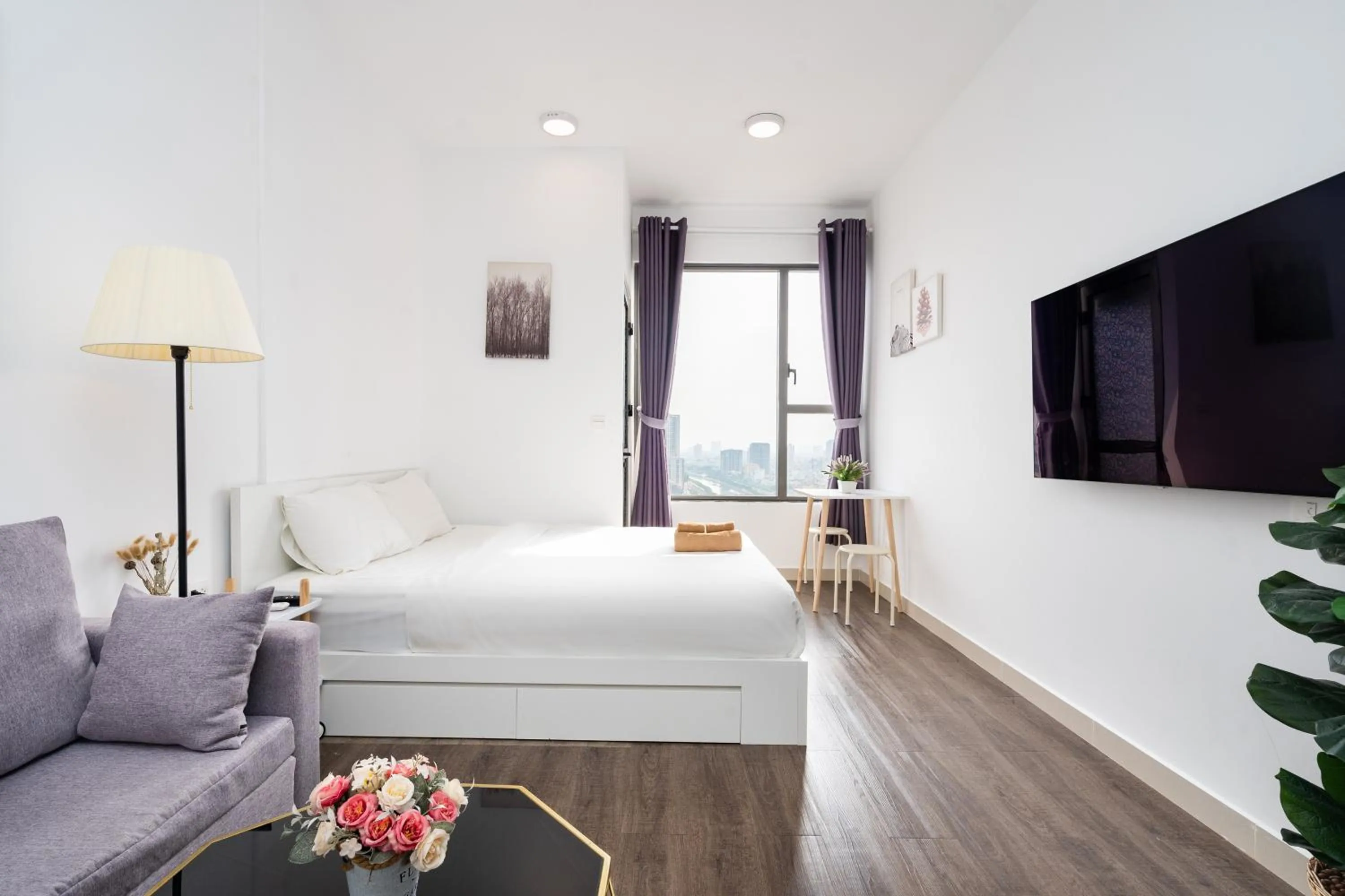 Bed in TeeUp Home - Infinity Pool Signature