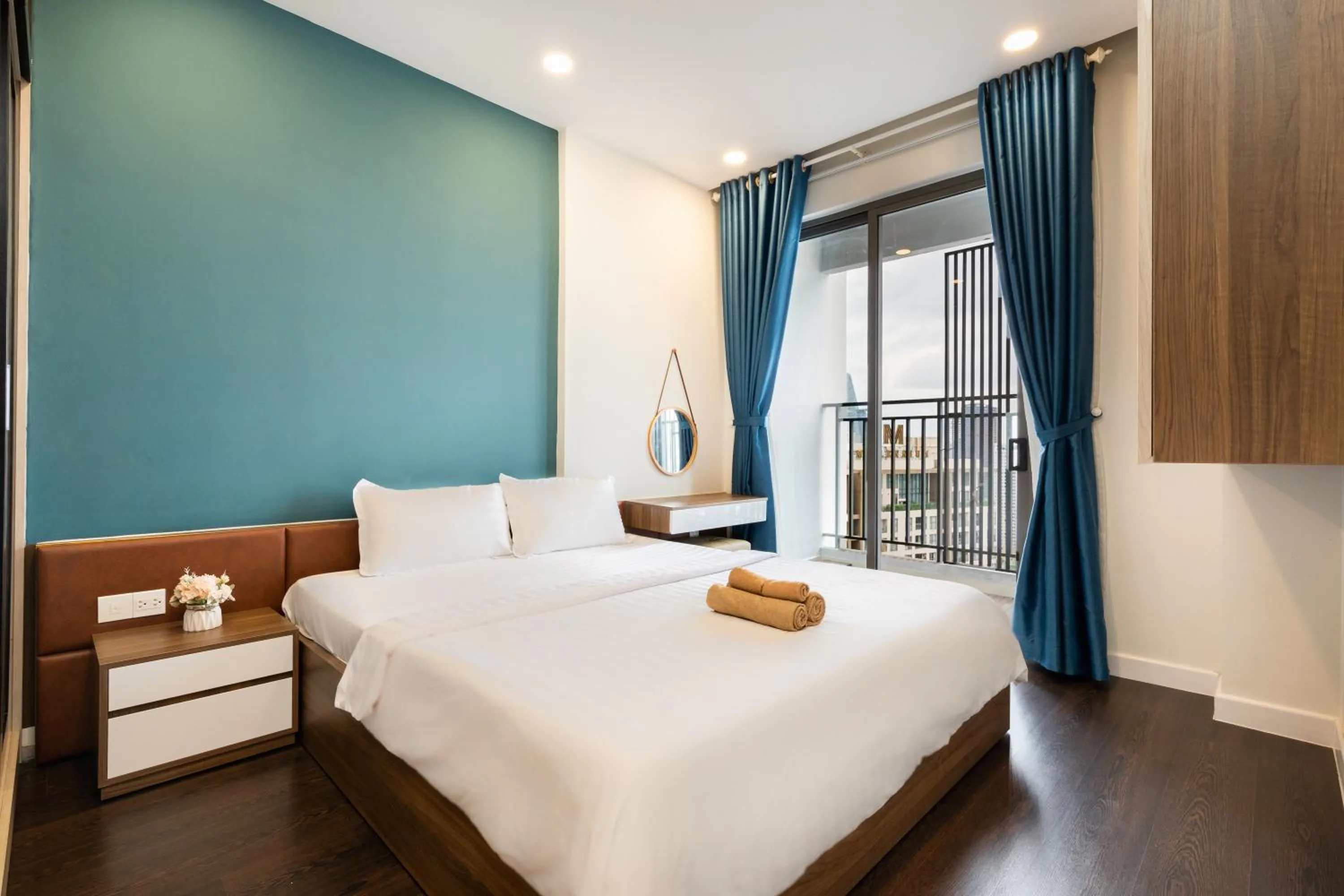 Bed in TeeUp Home - Infinity Pool Signature