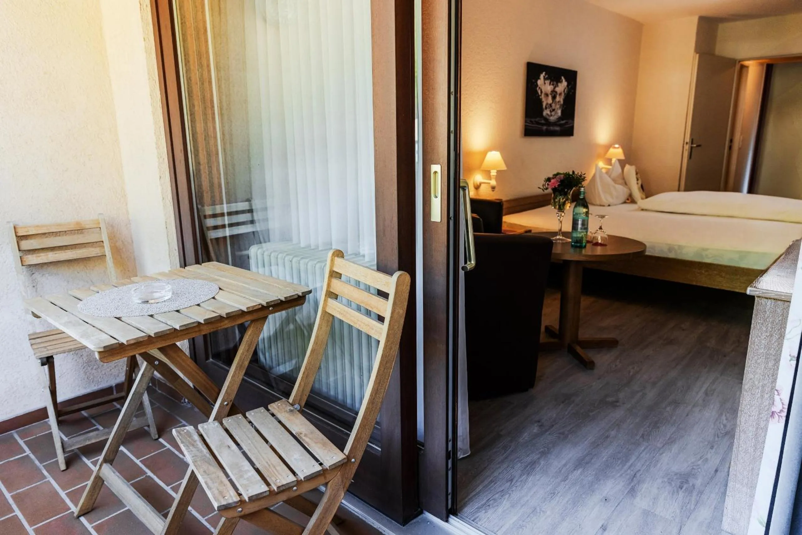 Bed in Landgasthof zur Linde