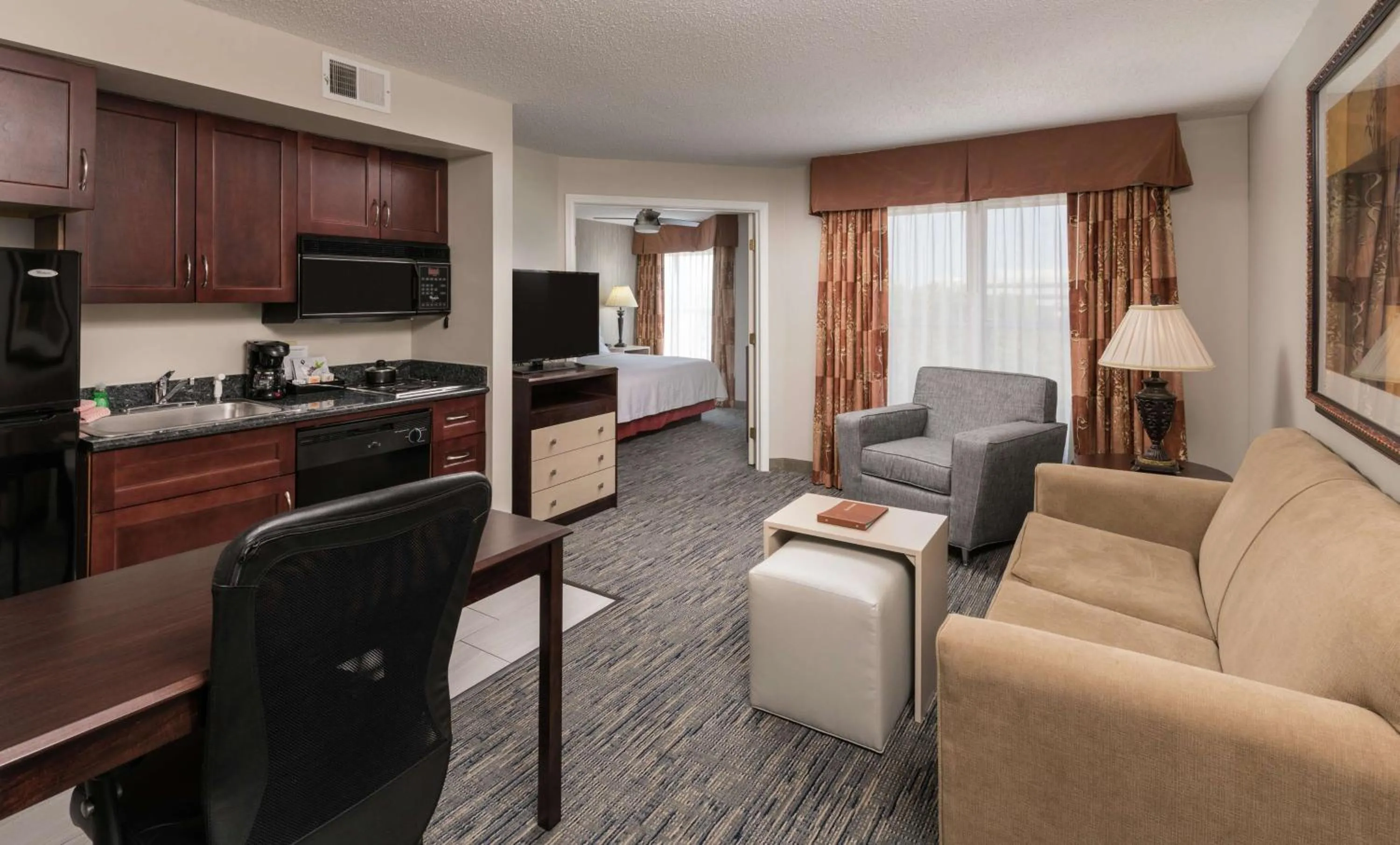 Bedroom in Homewood Suites by Hilton Chicago - Schaumburg