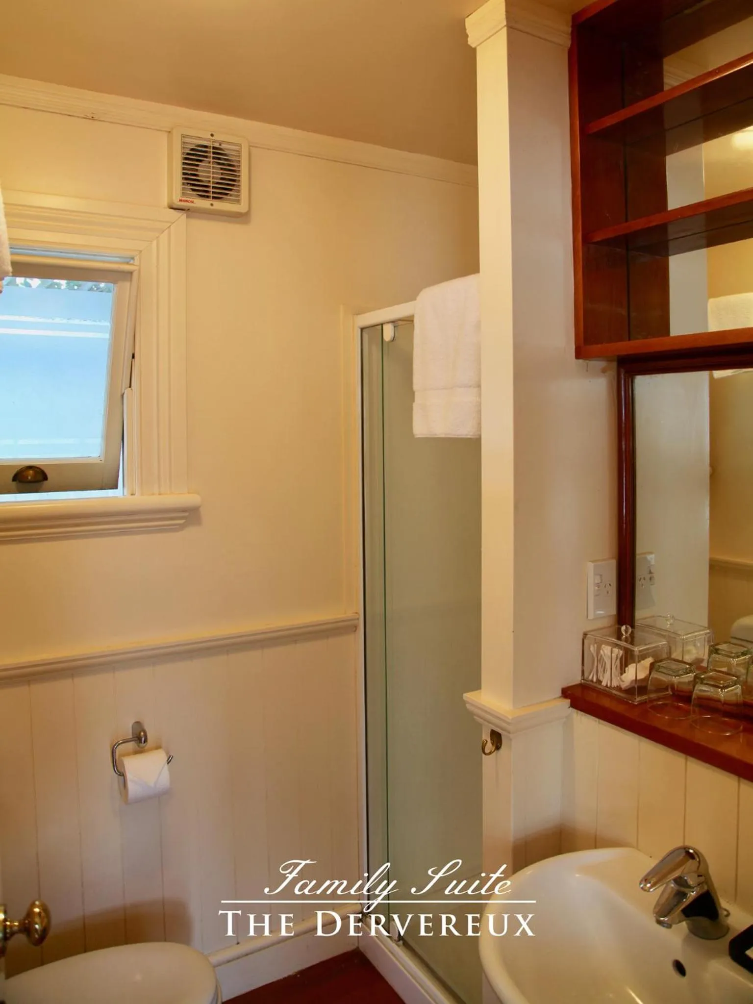 Shower in The Devereux Boutique Hotel