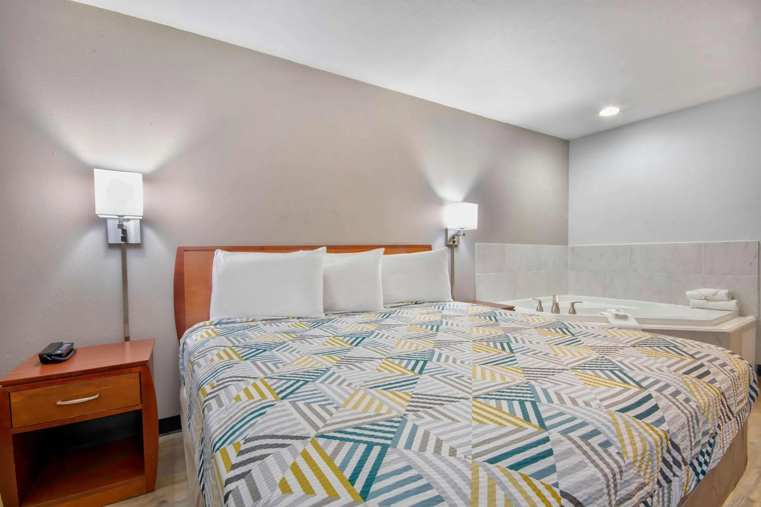 Bathroom, Bed in Motel 6-Abbeville, LA