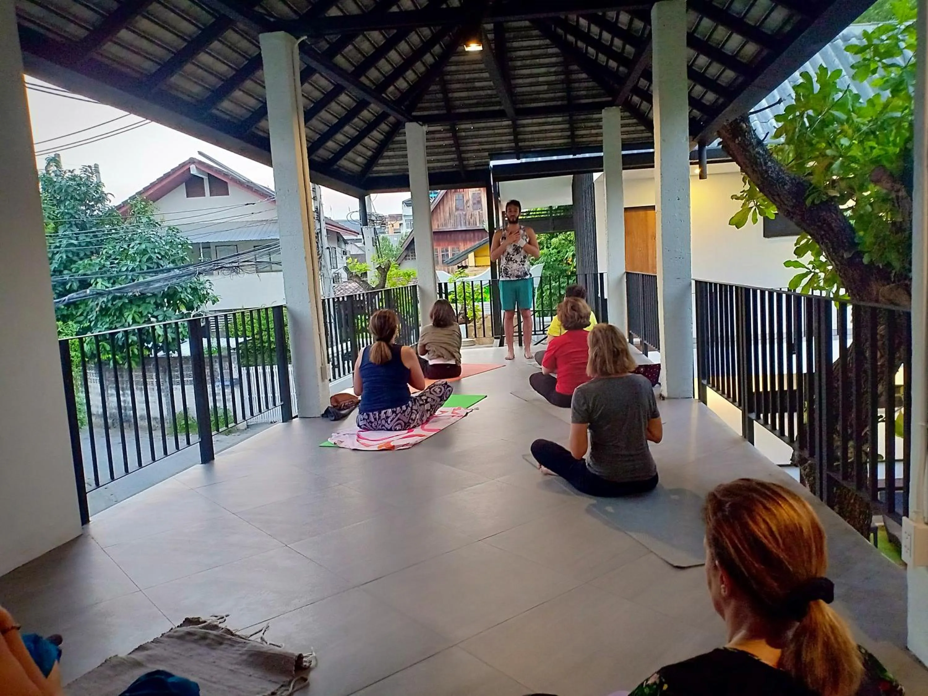 group of guests in Sathu Hotel