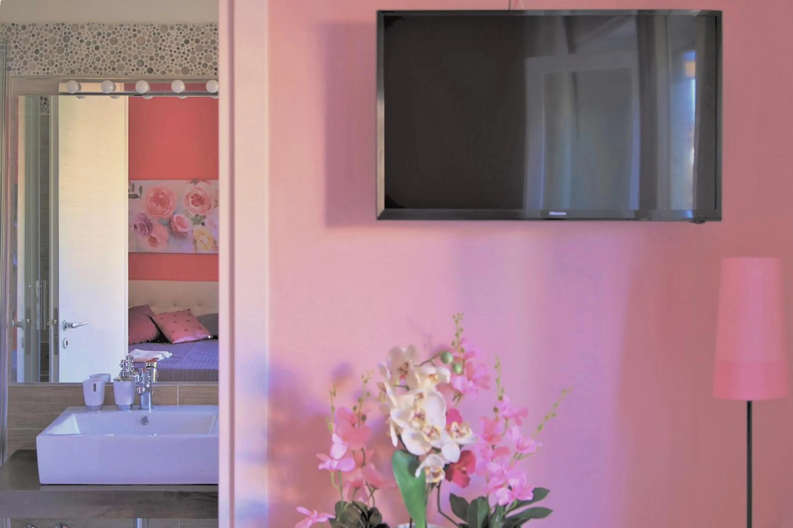 Bathroom, Bed in B&B Rosa