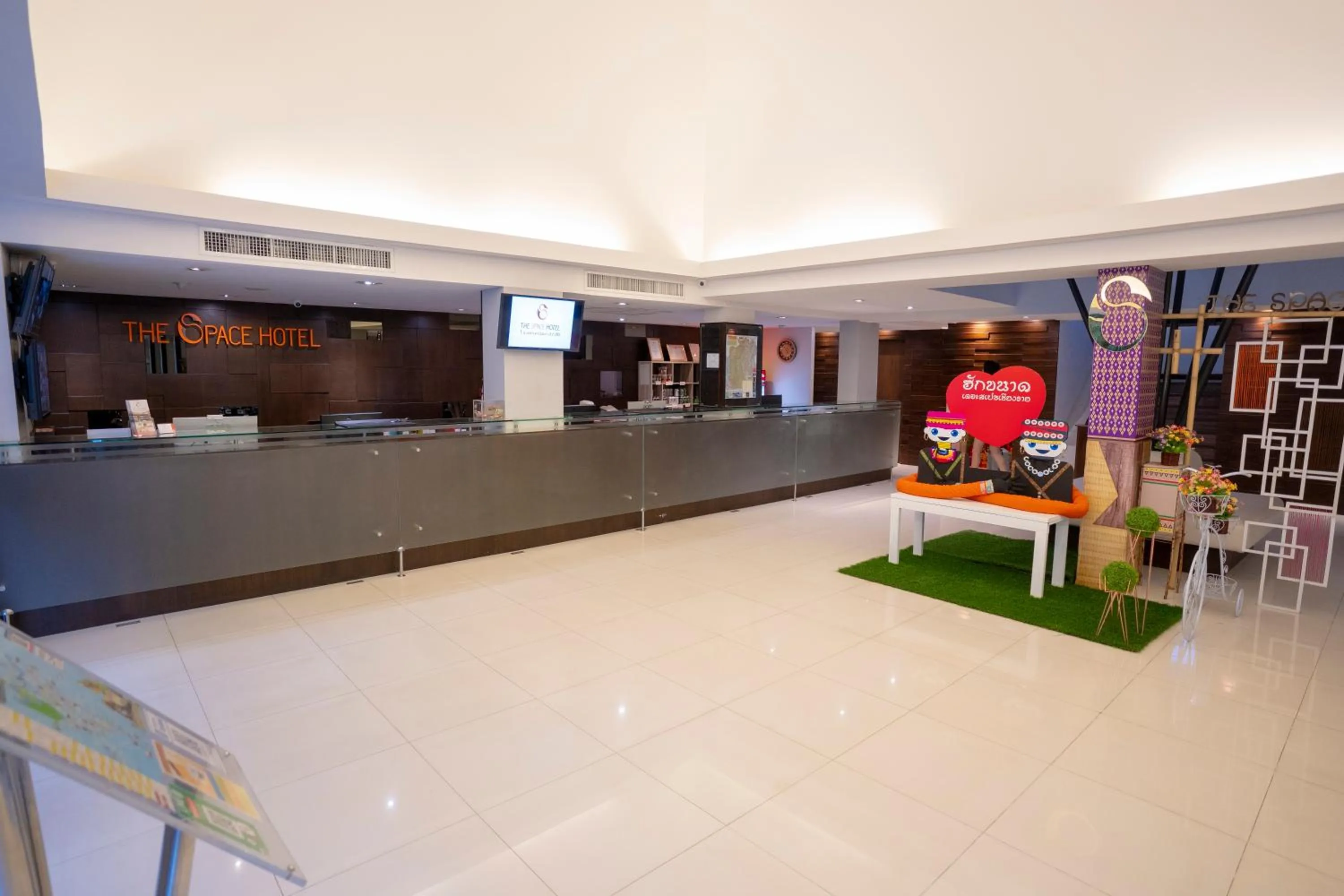 Lobby or reception in The Space Hotel Chiang Rai