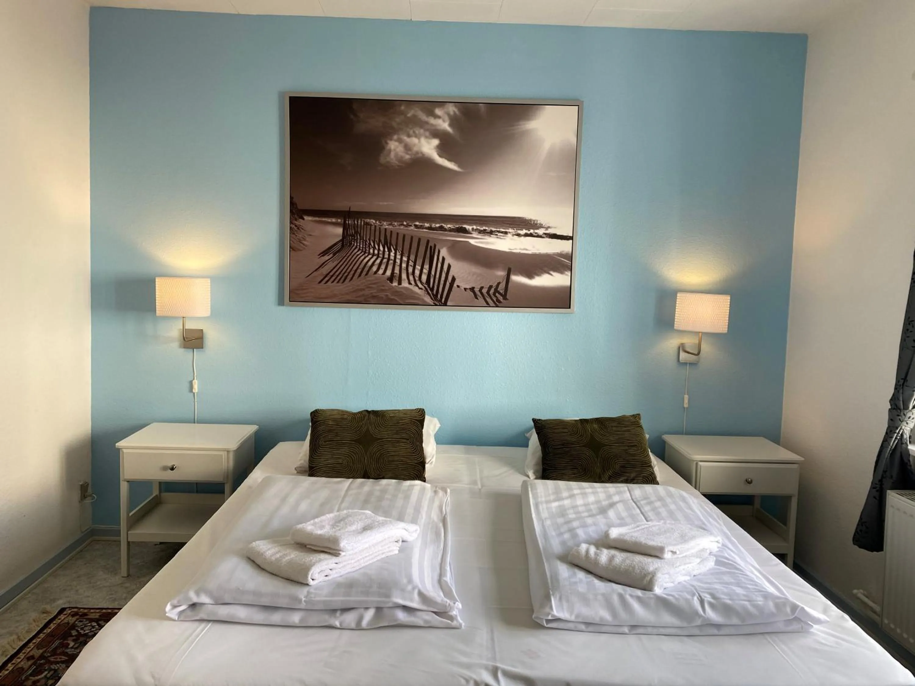 Bed in Løgstør Badehotel - Hotel du Nord