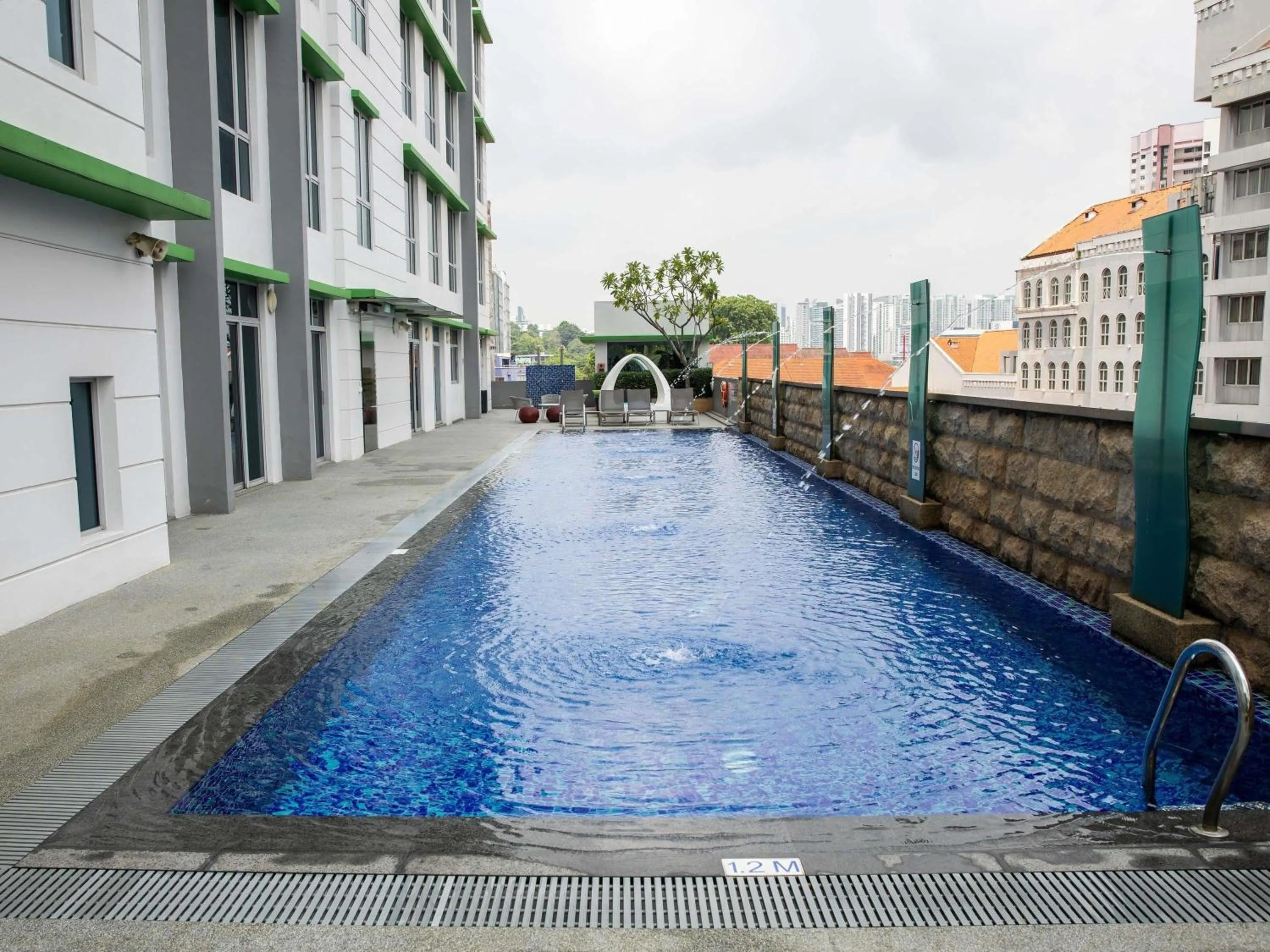 Pool view in ibis Styles Singapore Albert