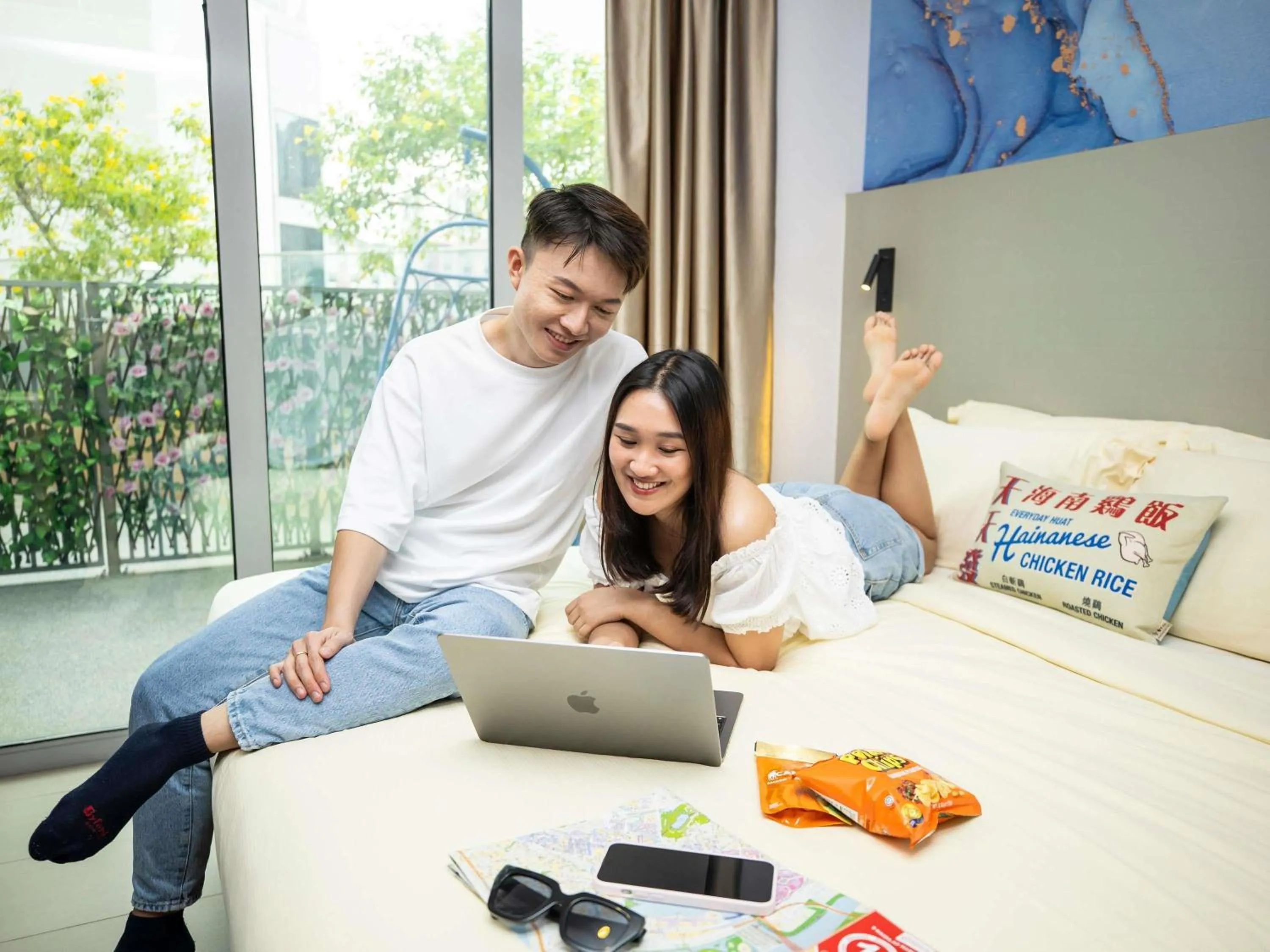 Bedroom, Bed in ibis Styles Singapore Albert