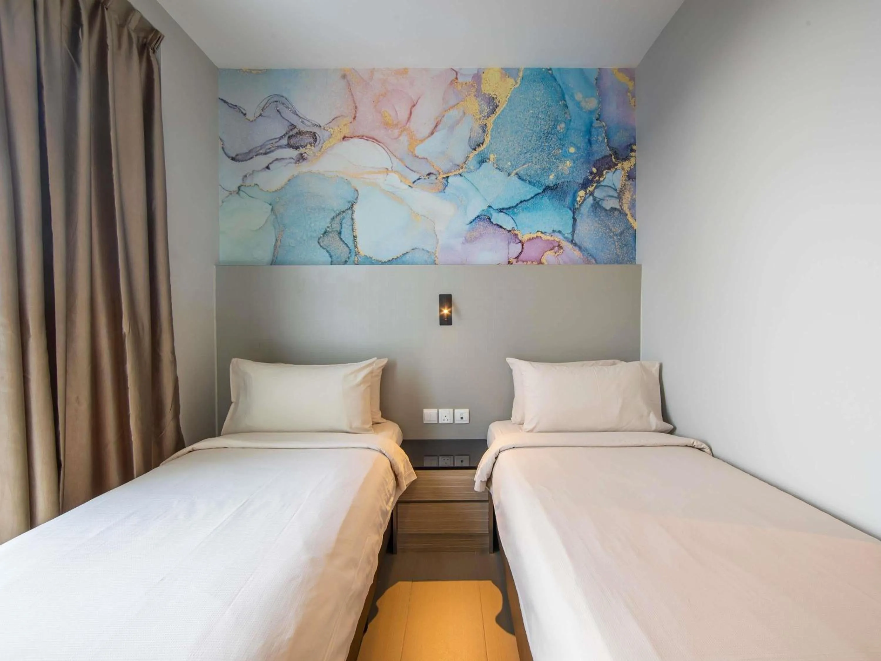 Bedroom, Bed in ibis Styles Singapore Albert