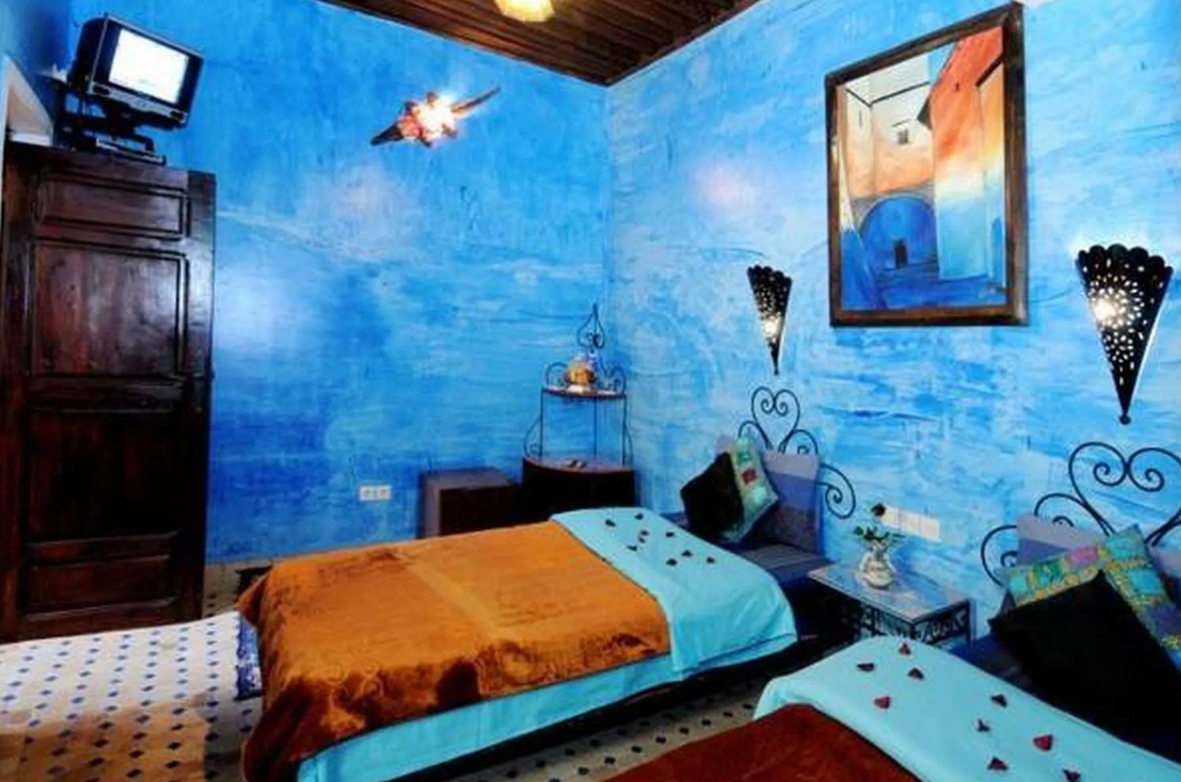 Bed in Riad Anass Al Ouali