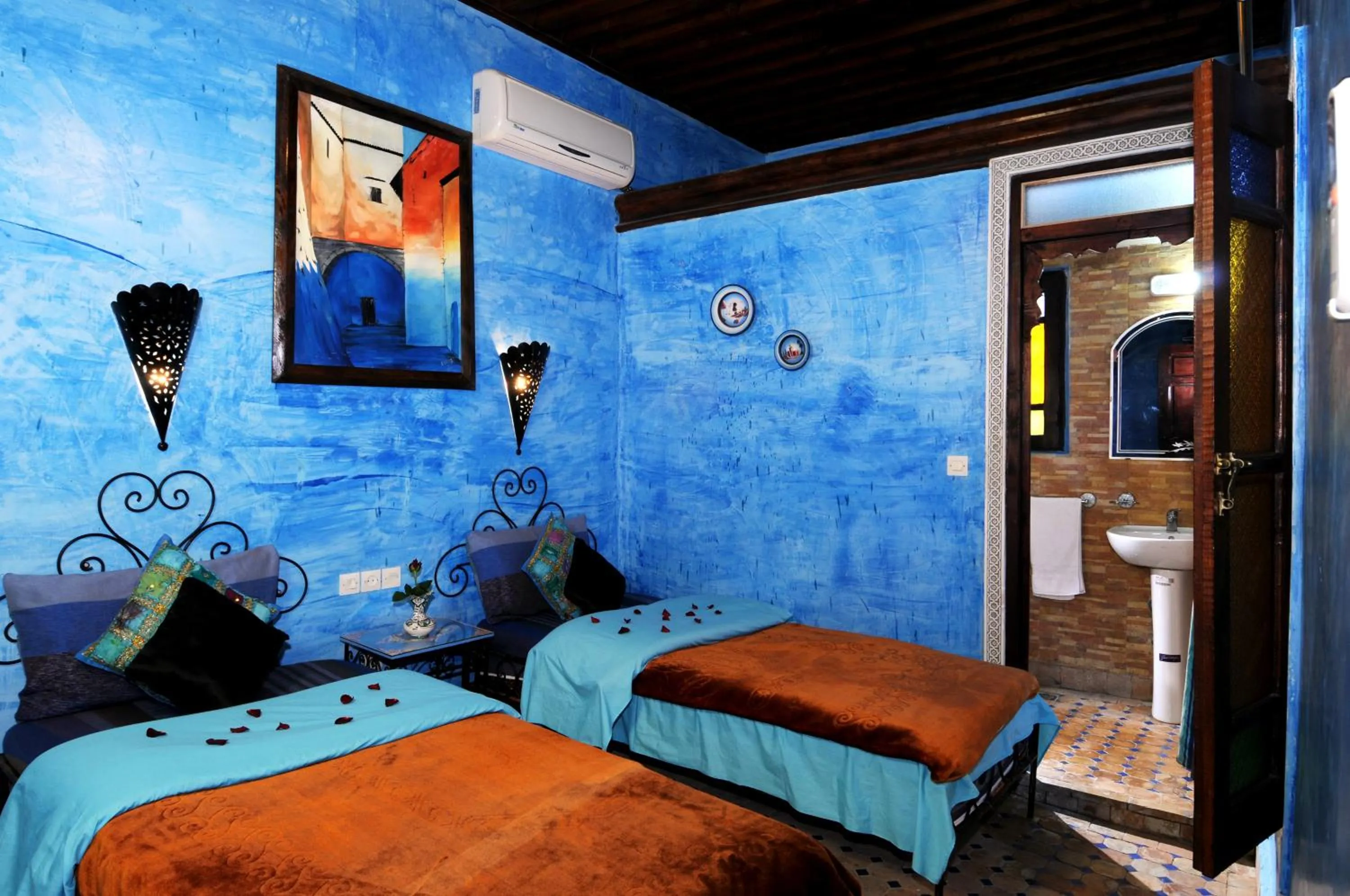 Bed in Riad Anass Al Ouali