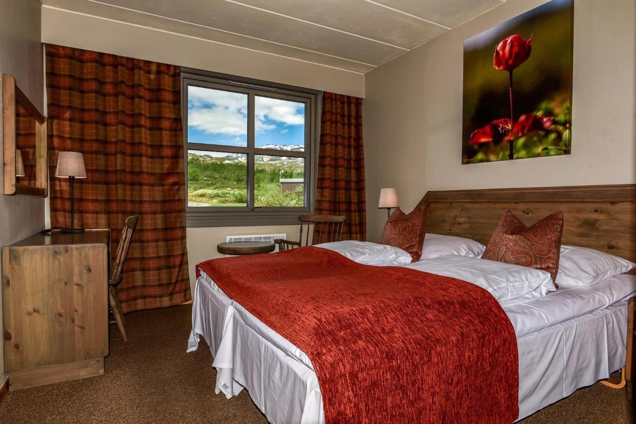 Mountain view, Bed in Grotli Høyfjellshotell