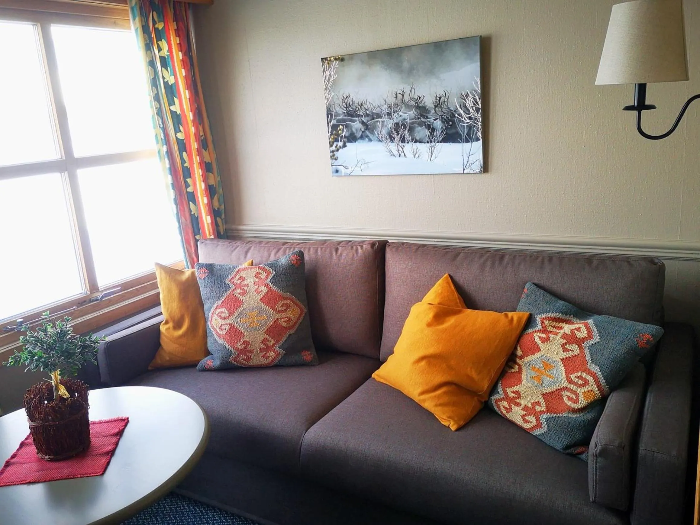 Seating area in Grotli Høyfjellshotell