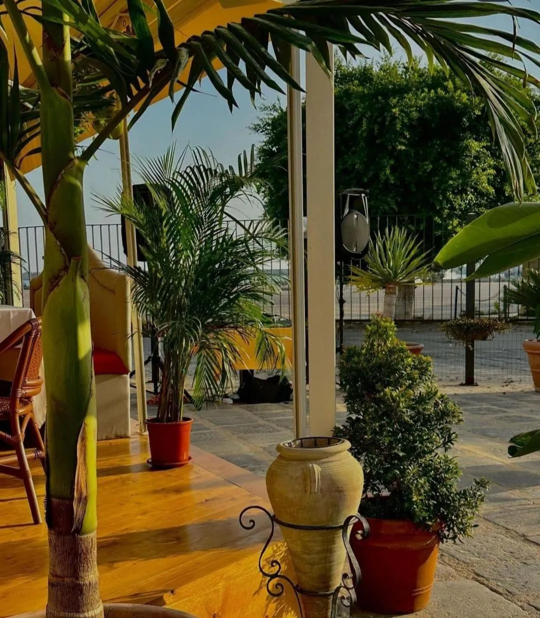 Patio in Hotel Al Faro
