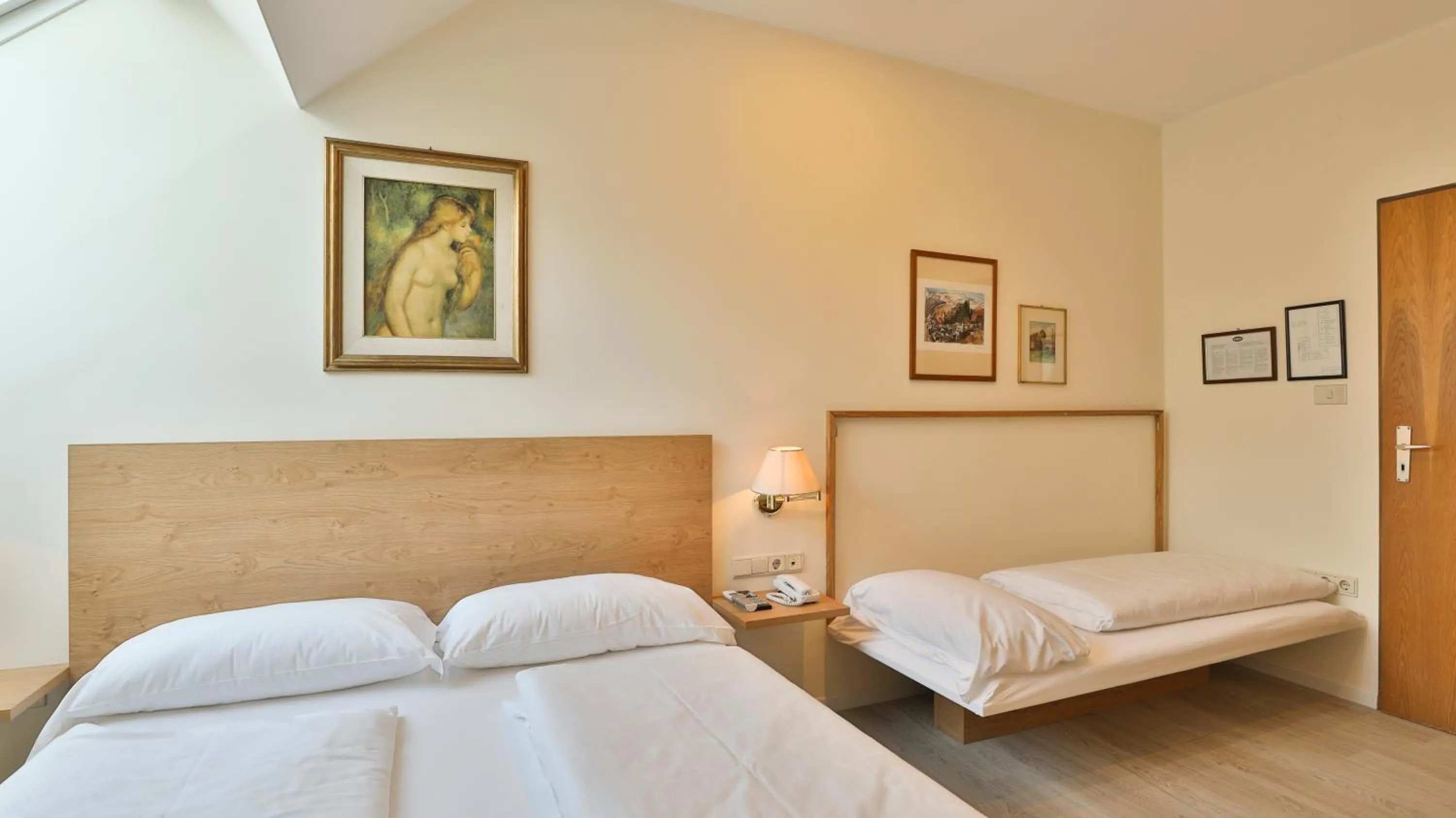 Bed in Hotel Sparerhof