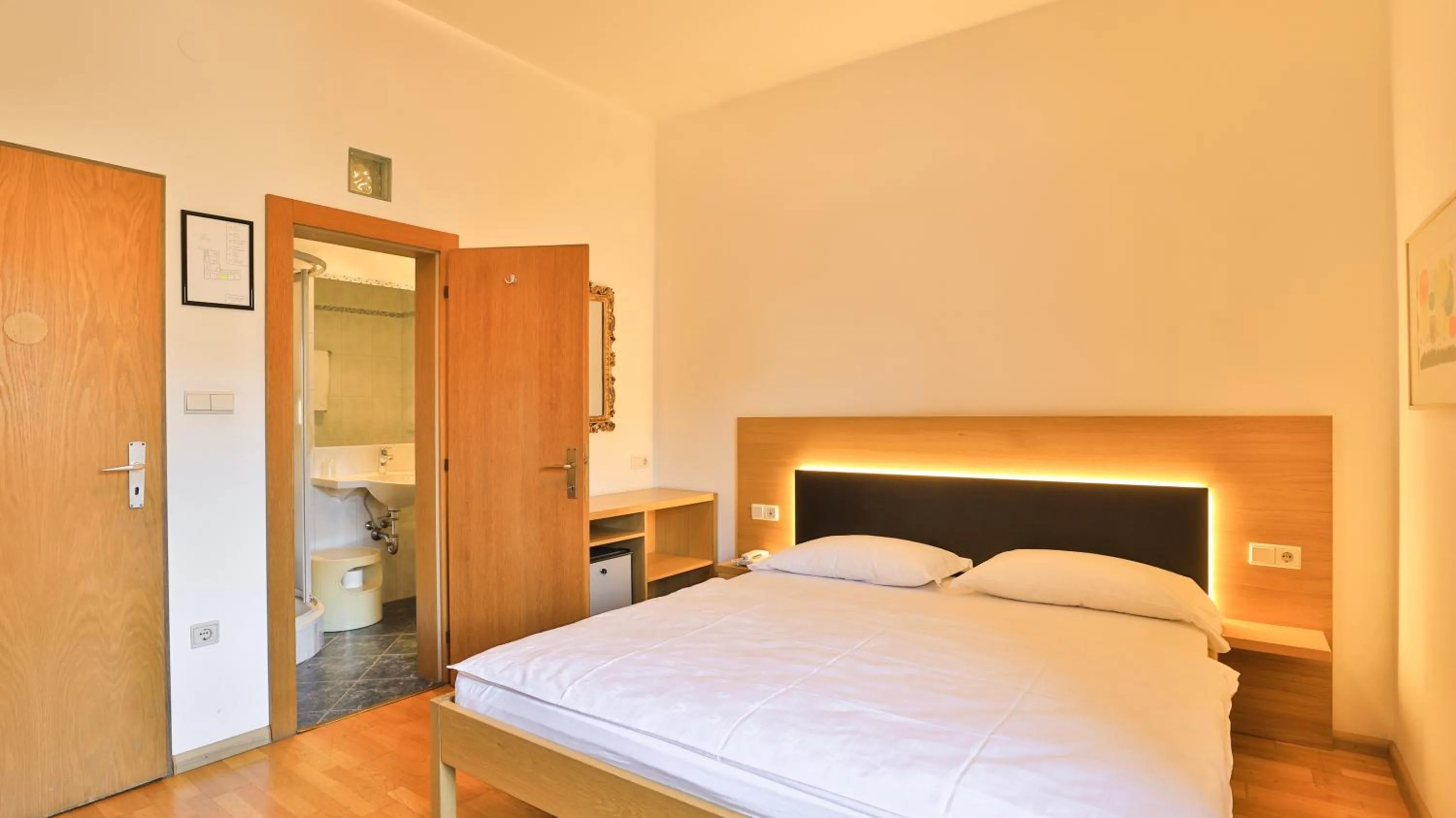 Bed in Hotel Sparerhof