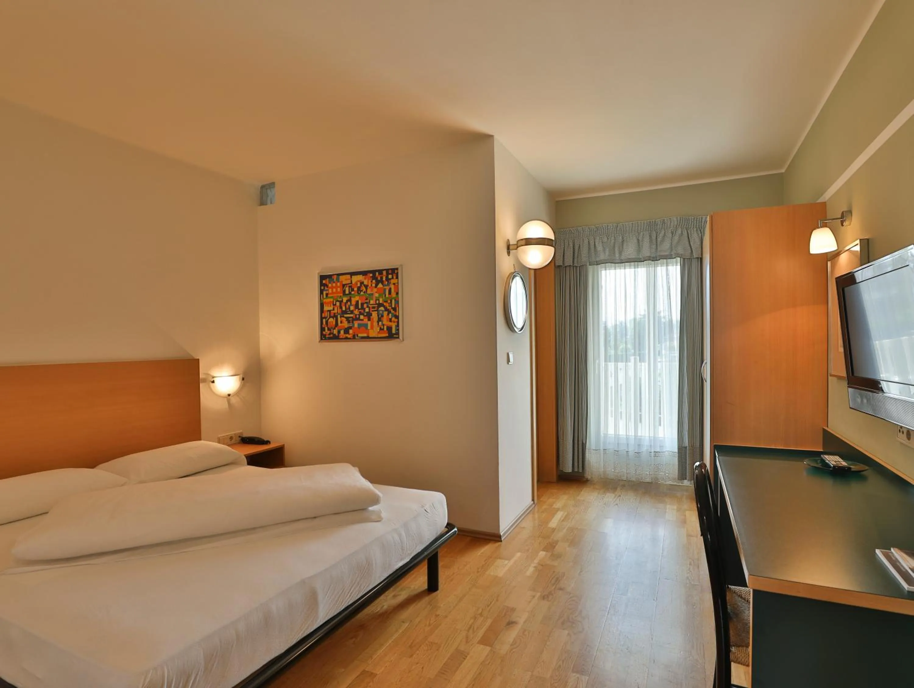 Bed in Hotel Sparerhof