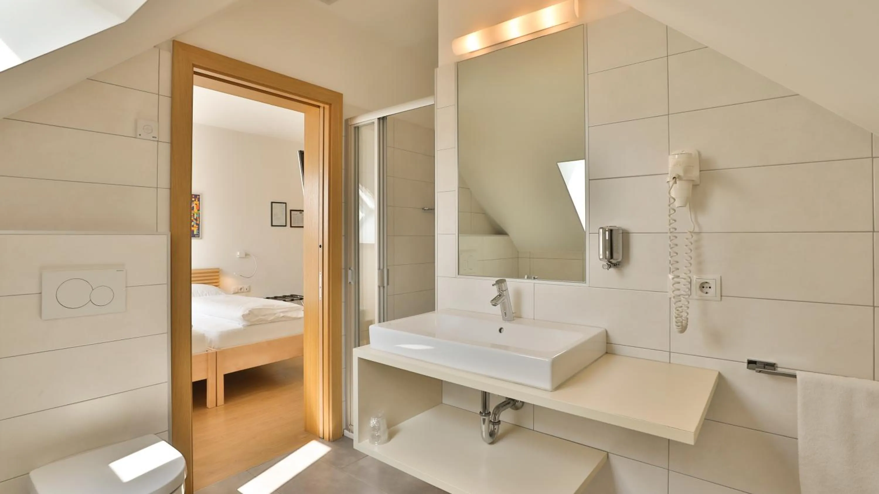 Bed in Hotel Sparerhof