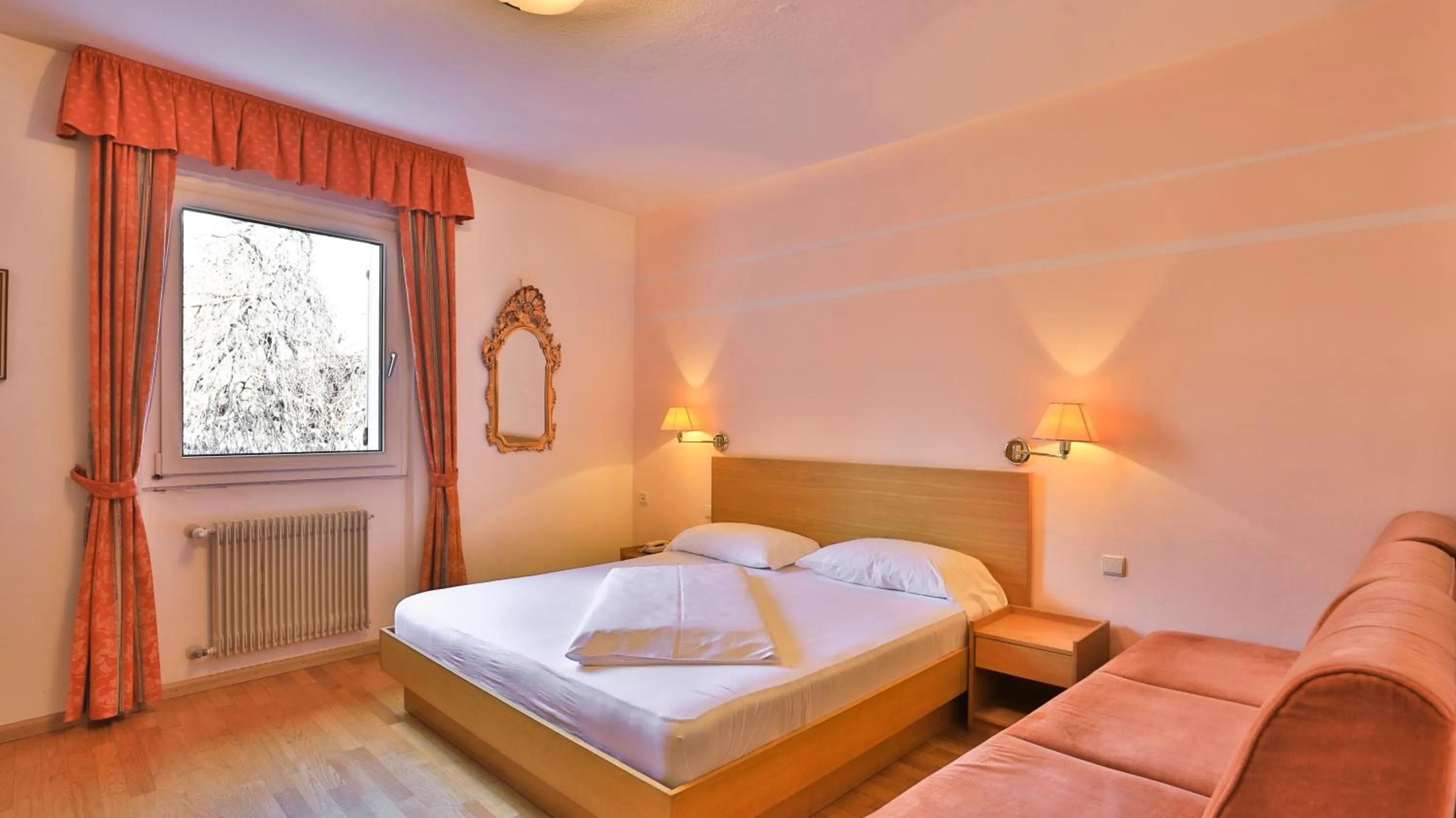 Bed in Hotel Sparerhof