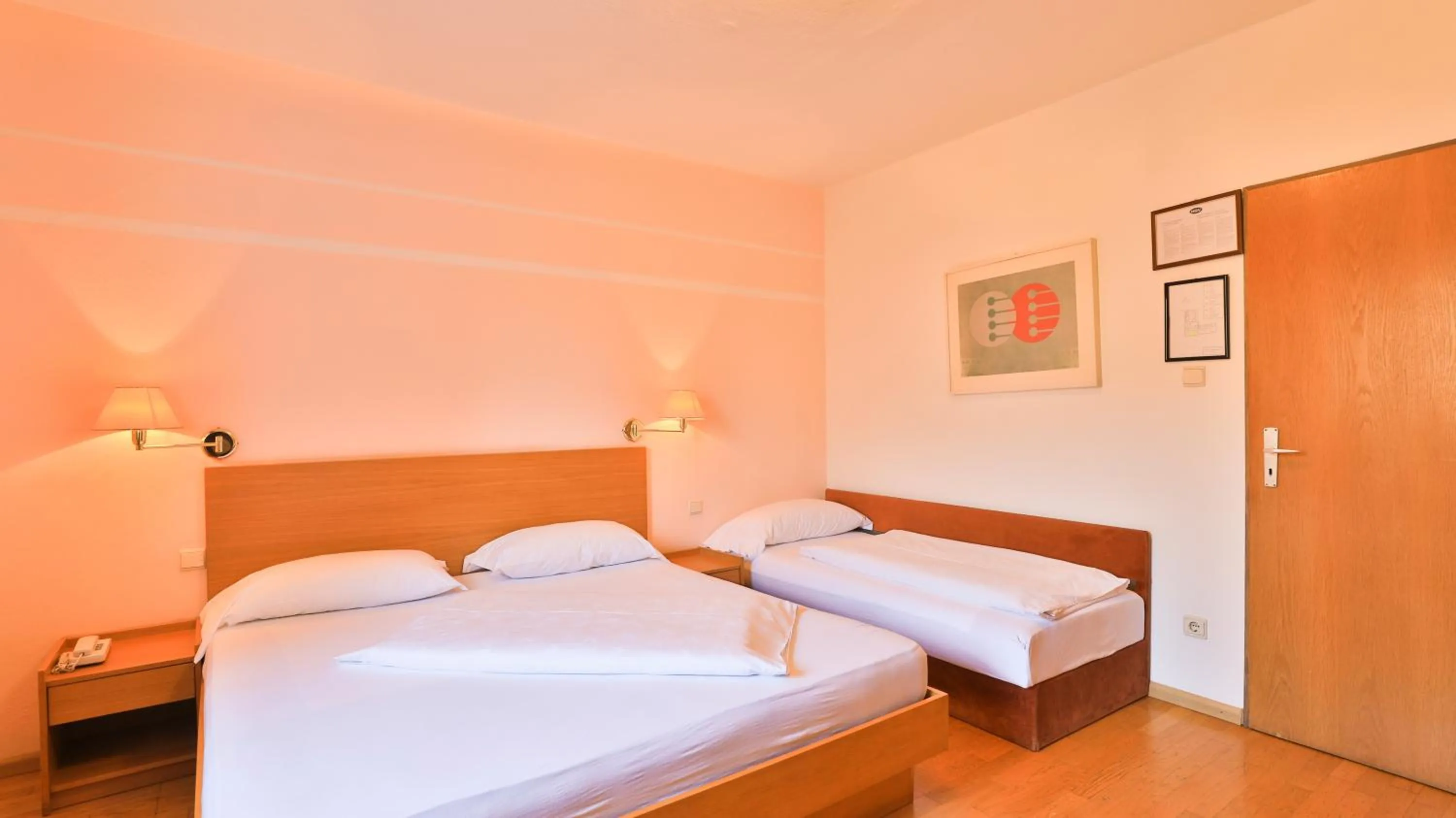 Bed in Hotel Sparerhof