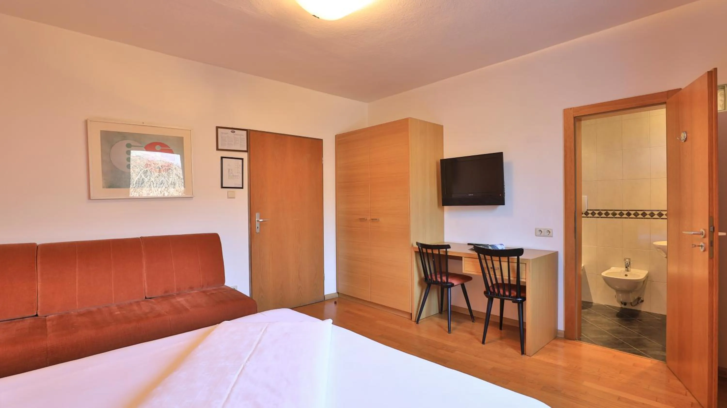 Bed in Hotel Sparerhof