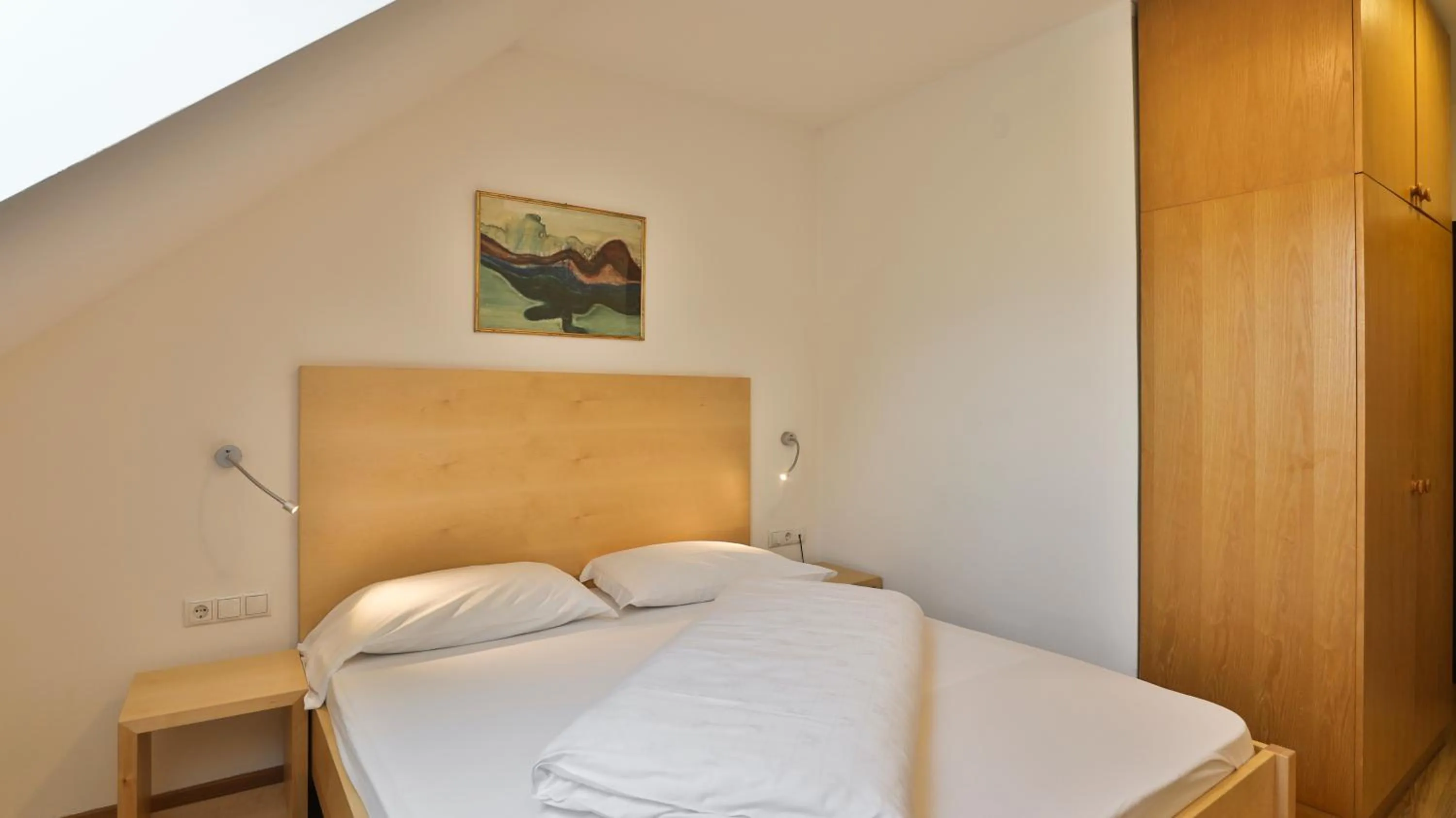 Bed in Hotel Sparerhof