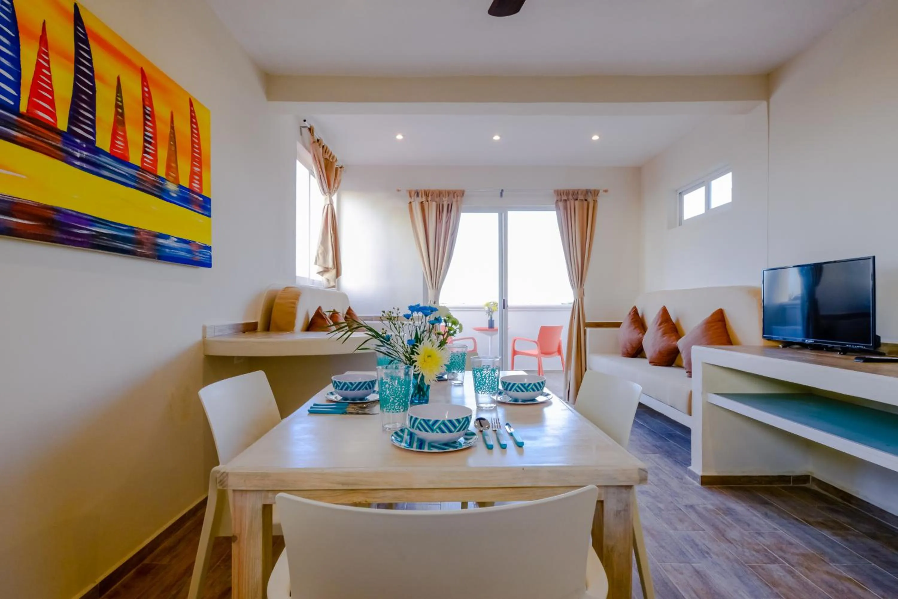 Communal lounge/ TV room in Condo Casa del Arbol