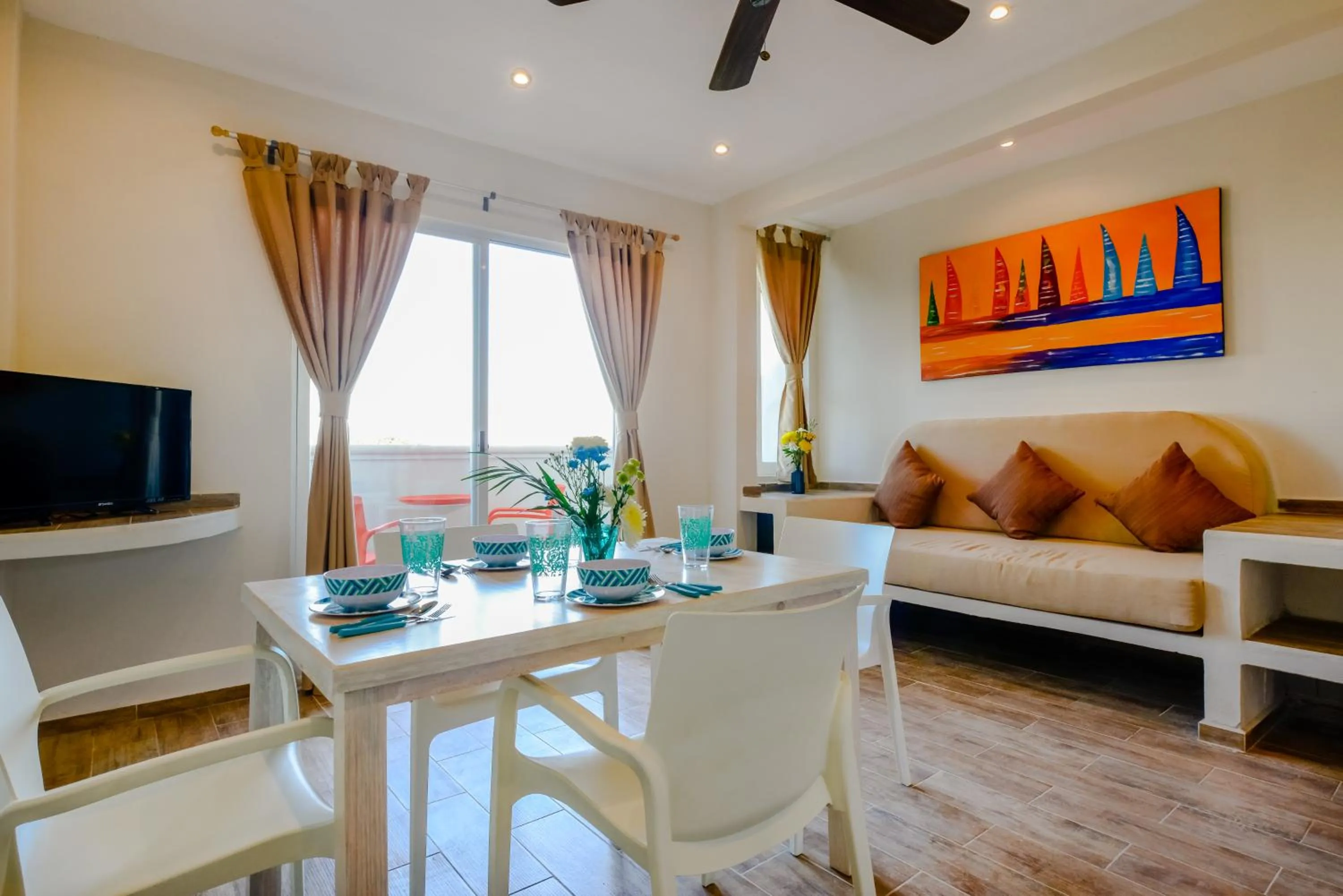 Living room in Condo Casa del Arbol