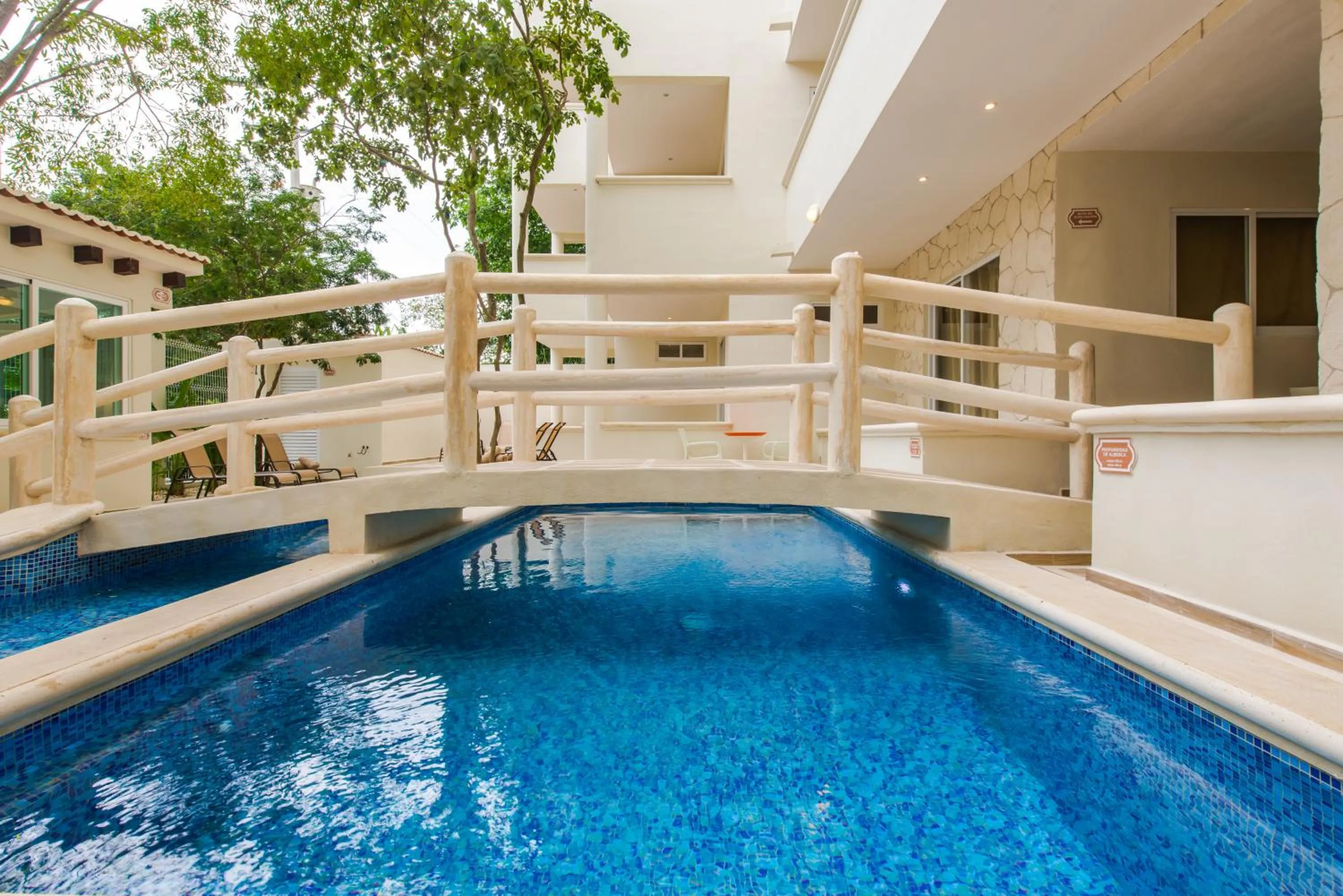 Pool view in Condo Casa del Arbol