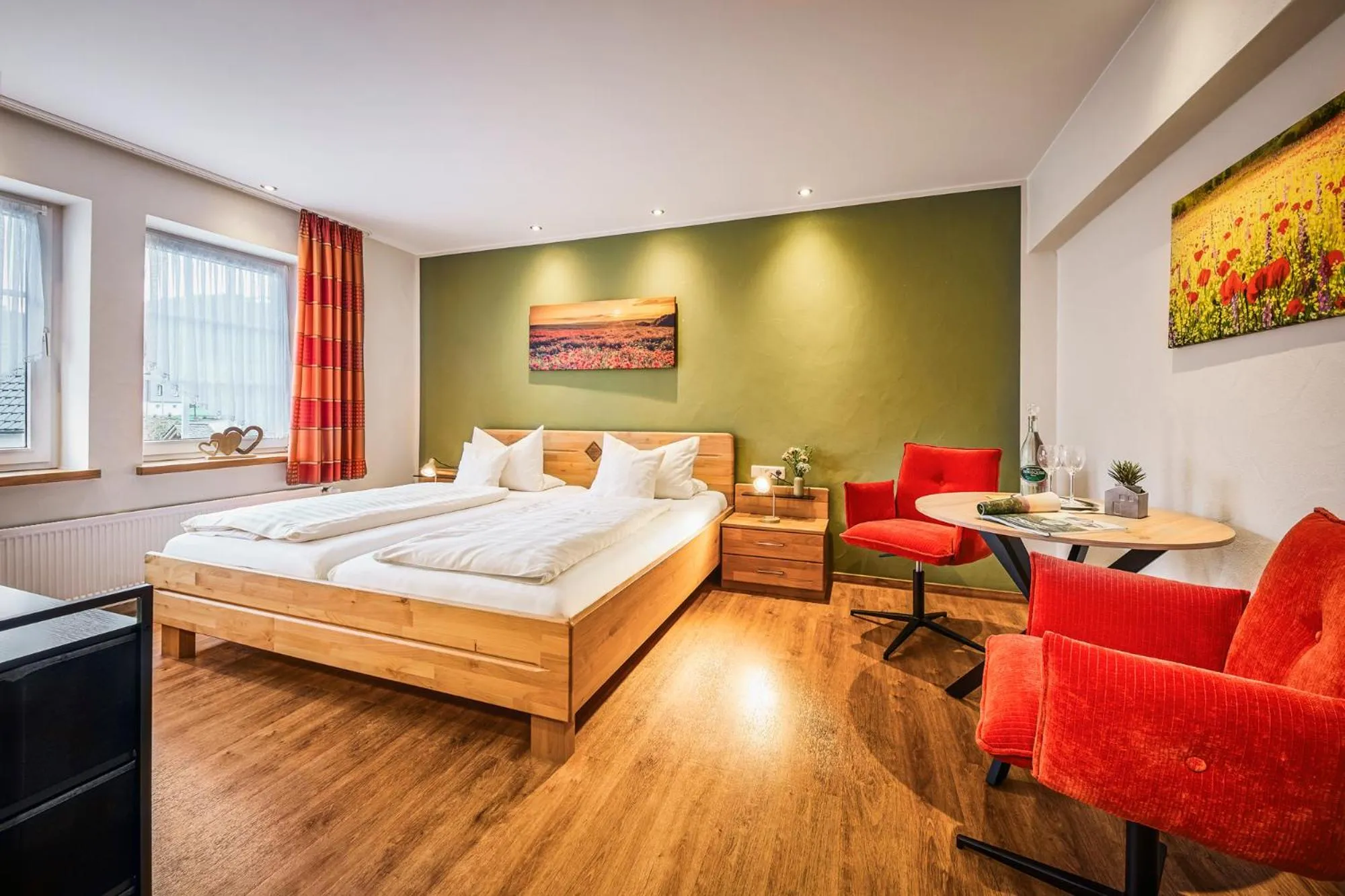 Photo of the whole room, Bed in Landhaus Lenneper-Führt