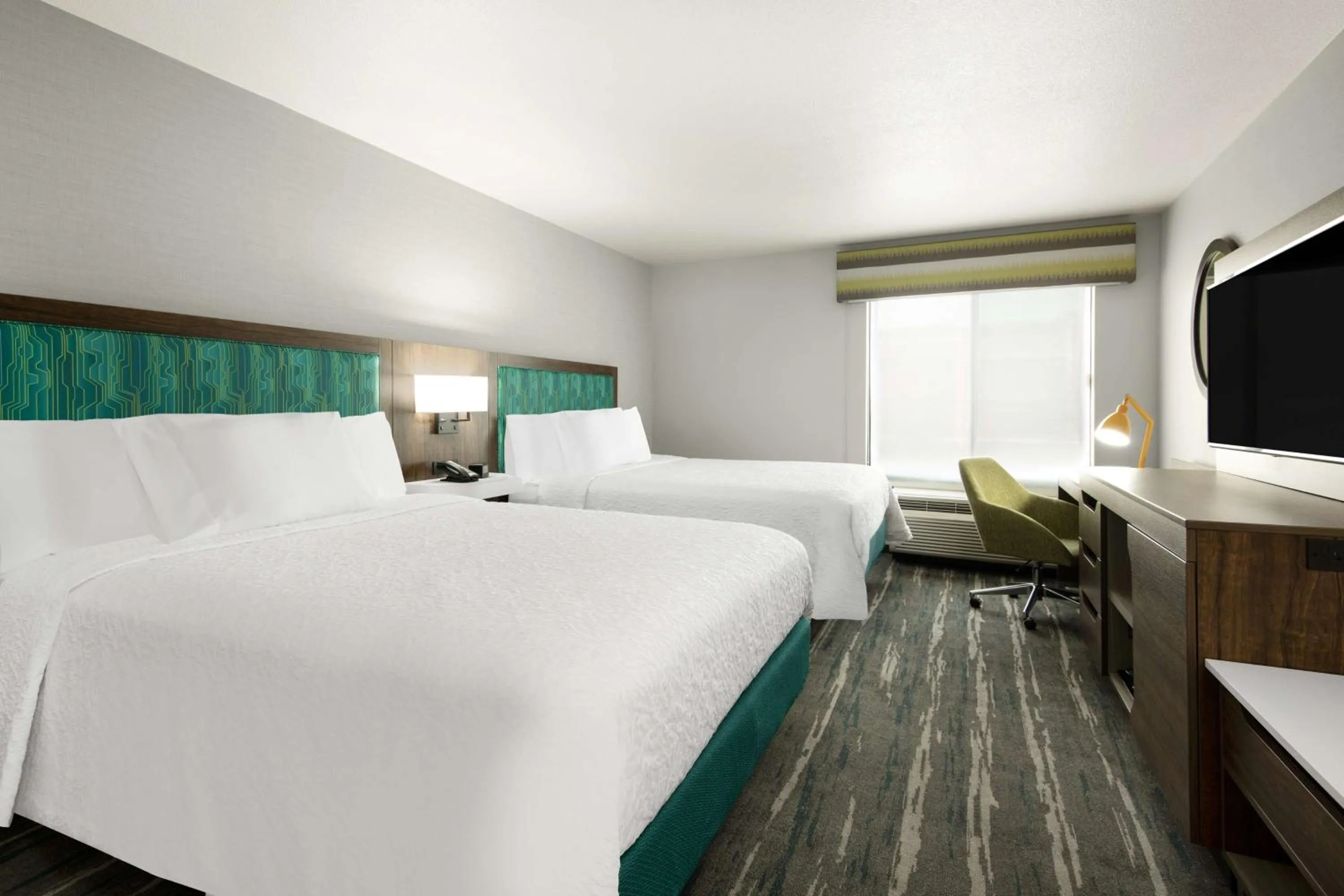 Bed in Hampton Inn & Suites Las Vegas-Henderson