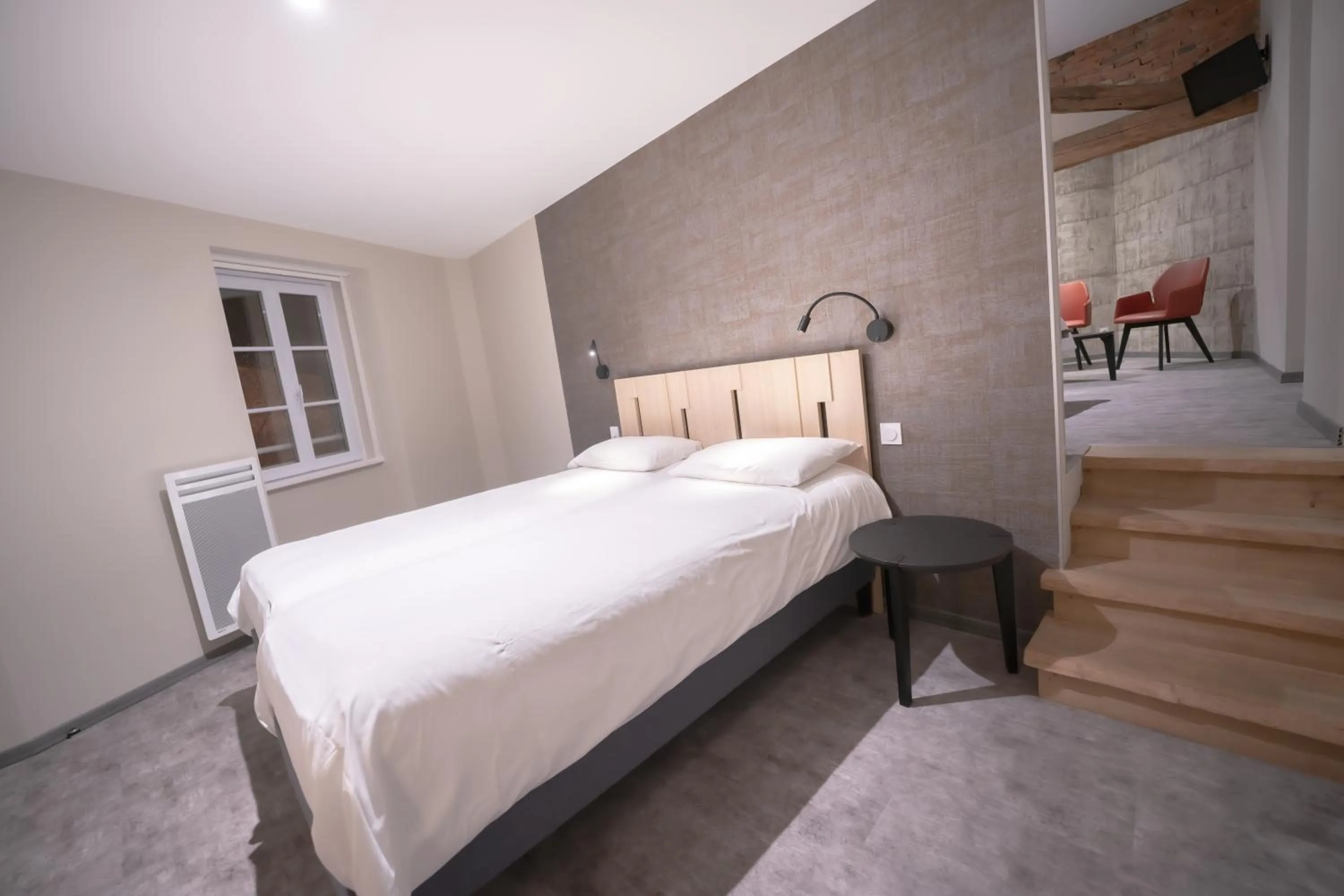 Photo of the whole room, Bed in Hotel - Restaurant Les 3 Piliers