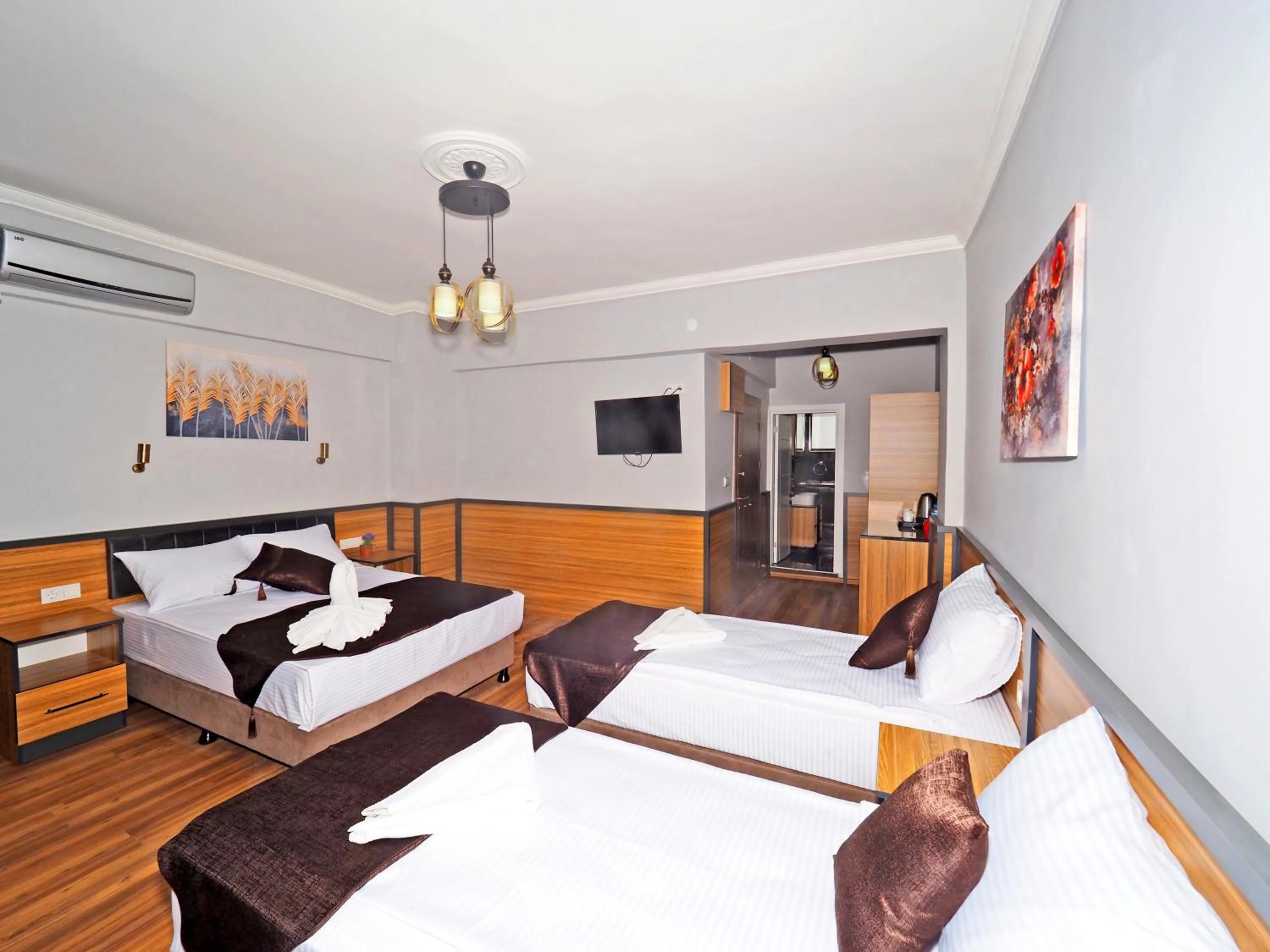 Bed in Arges old city hotel