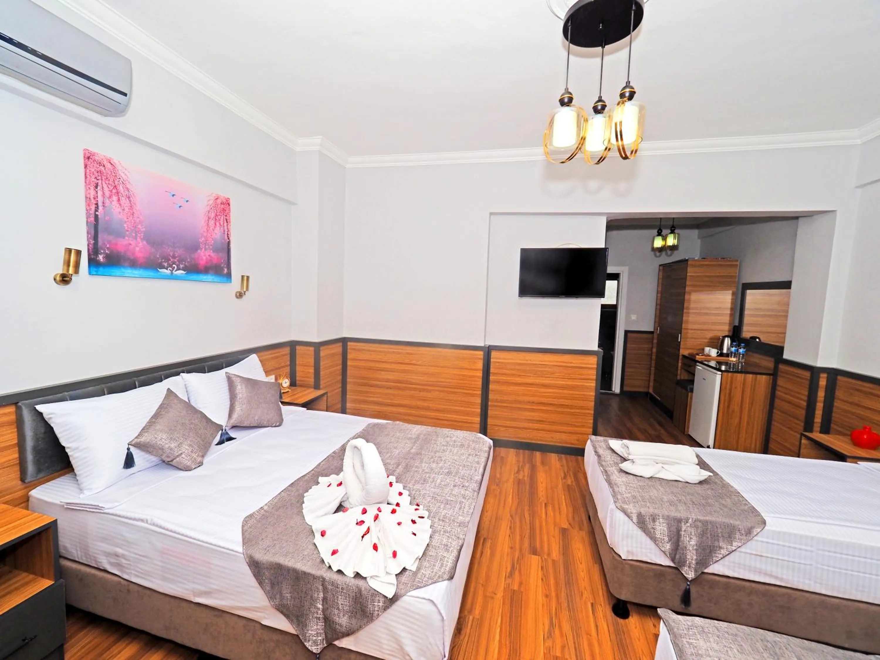 Bed in Arges old city hotel