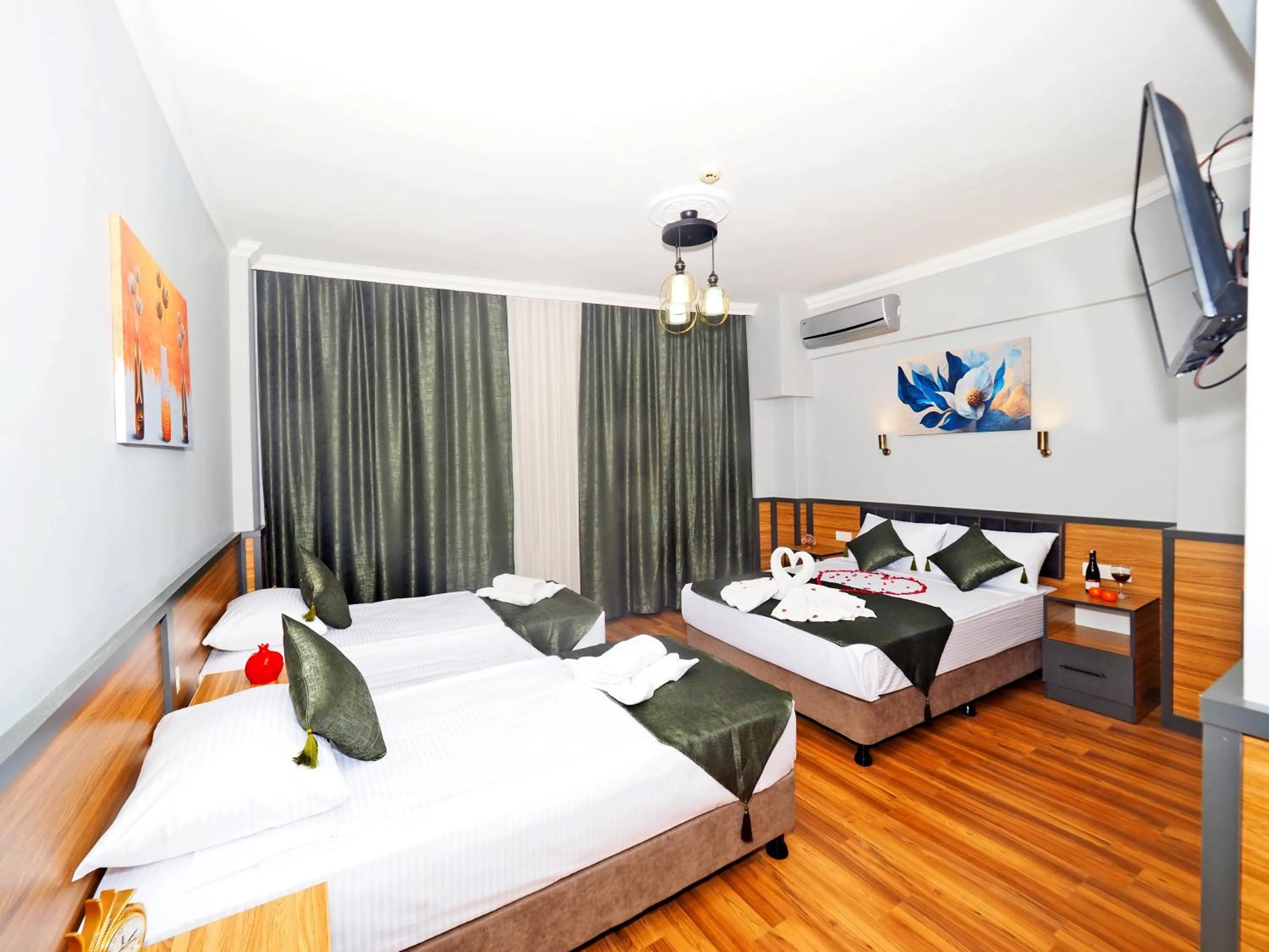 Bed in Arges old city hotel