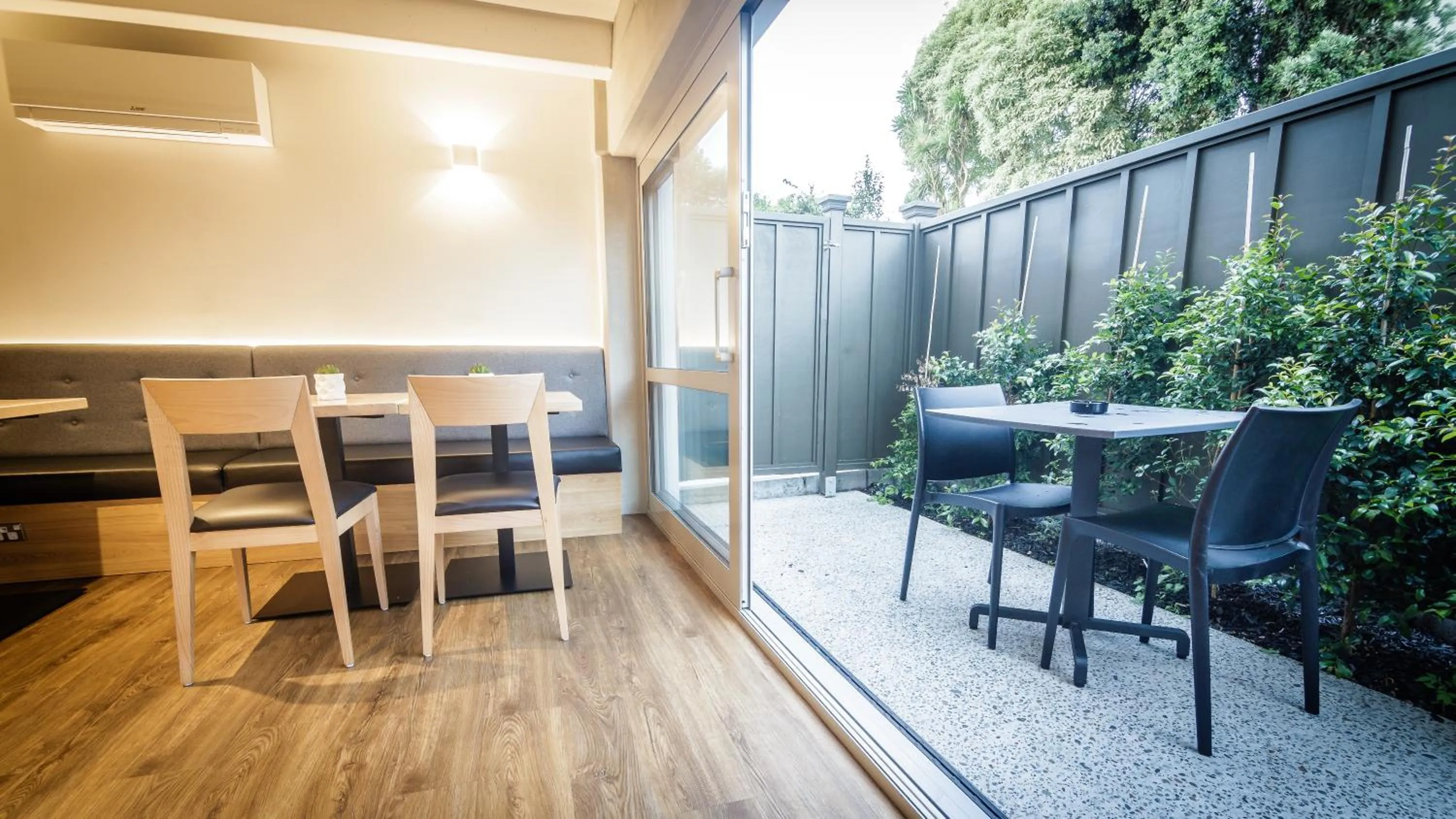 Communal kitchen in No. 9 Hotel