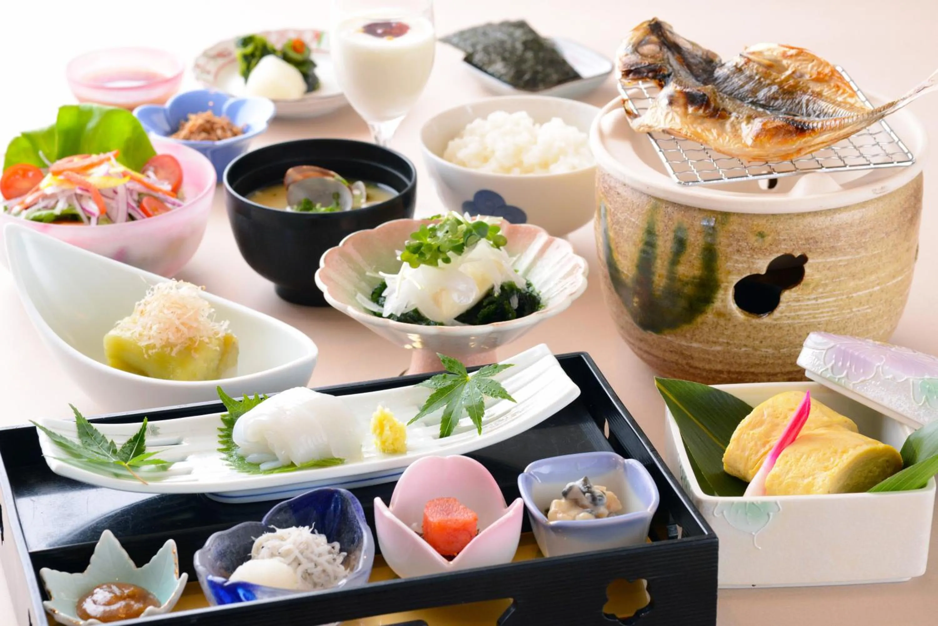 Asian breakfast in Ito Yukitei