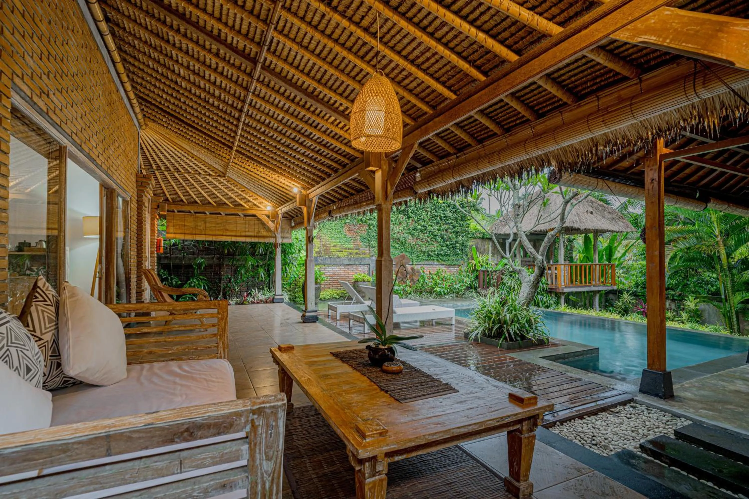 Seating area in Villa Bedauh Ubud Managed by Manara